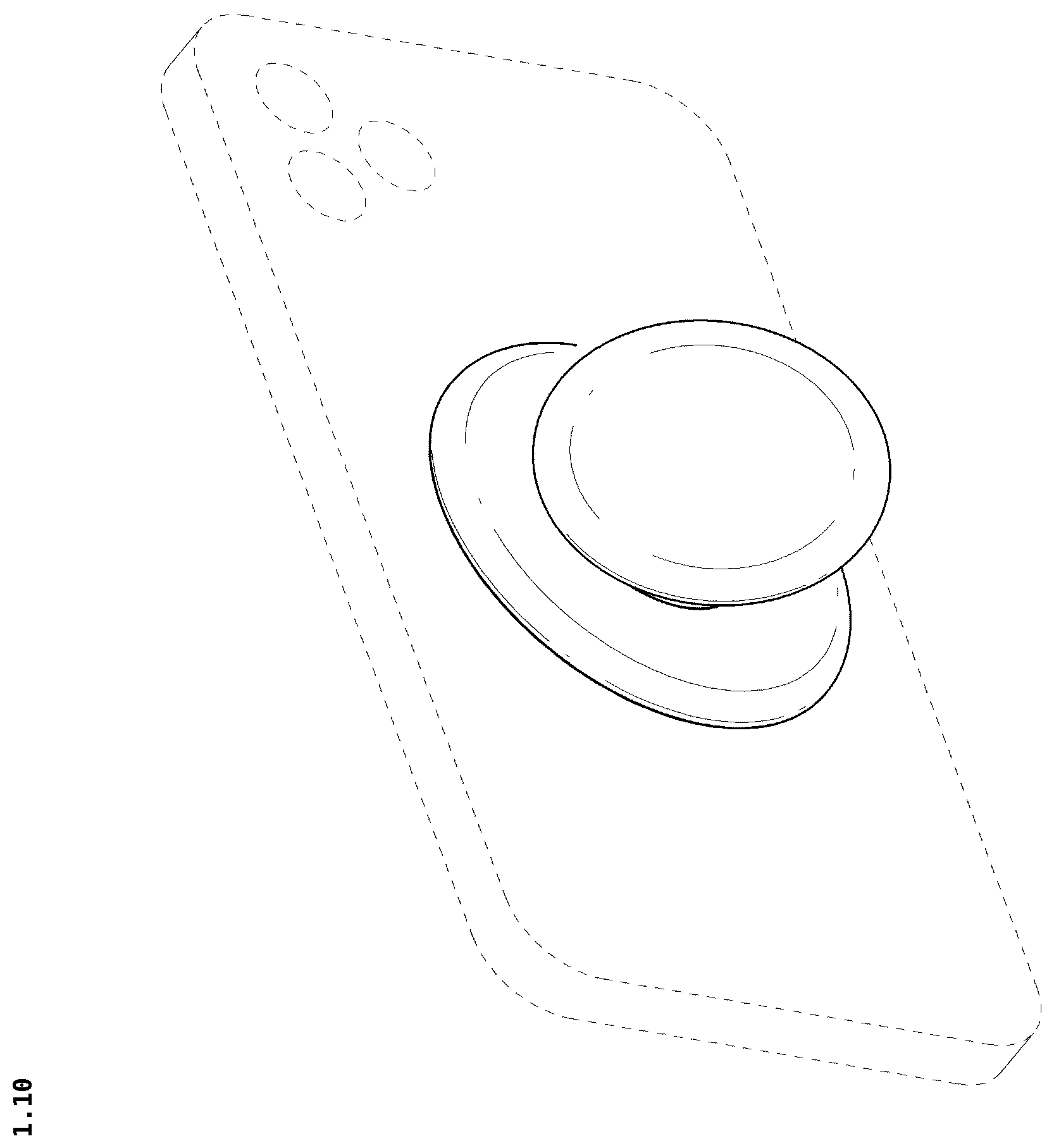 Patent USD1125146 Figure 10 – Hand grip for mobile telephone