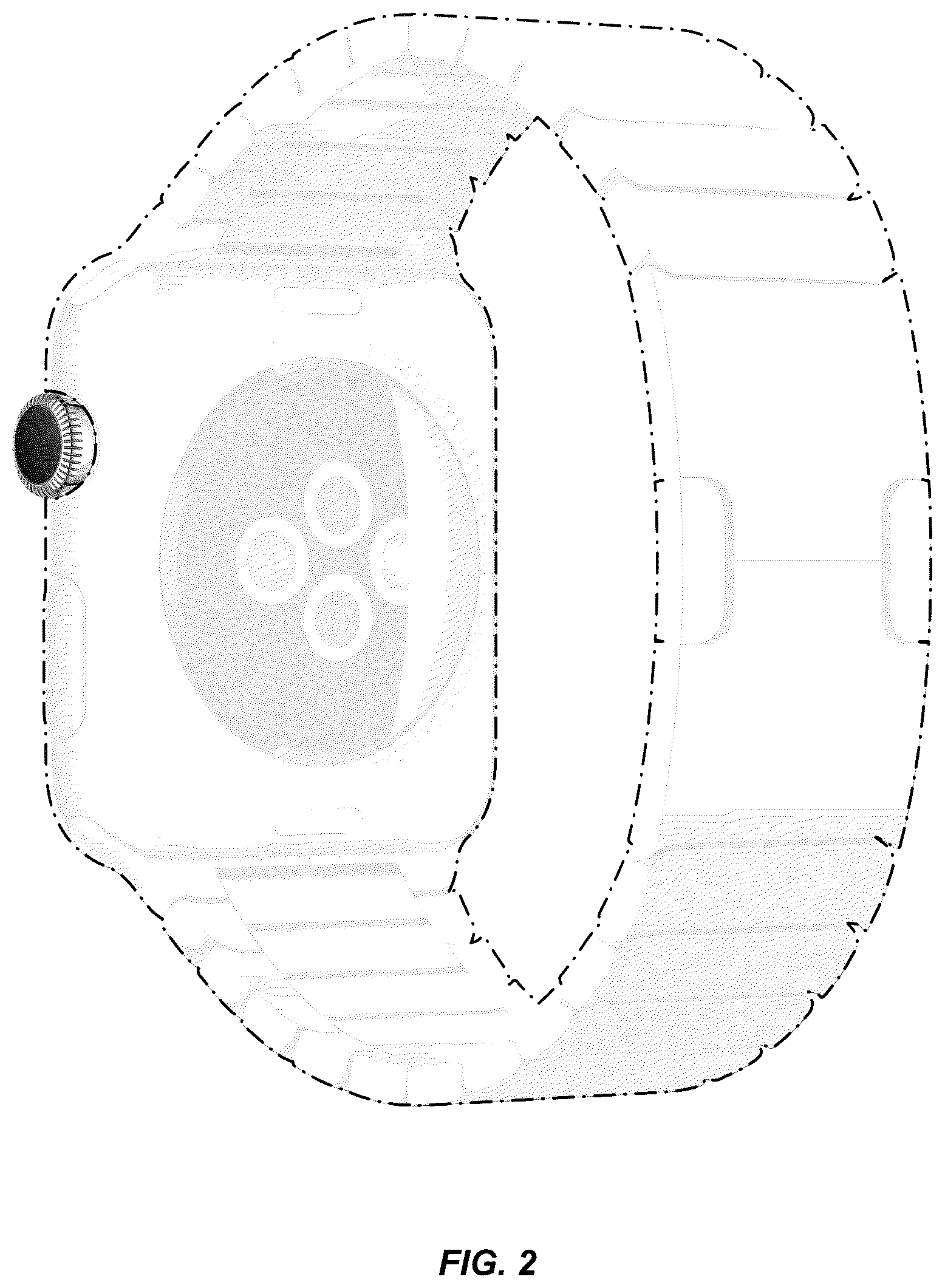 Patent USD1125158 Figure 2 – Wearable device