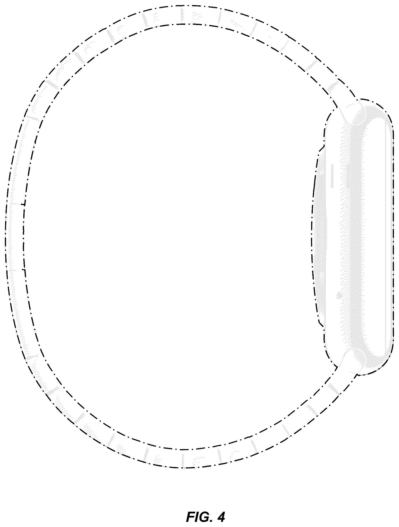 Patent USD1125158 Figure 4 – Wearable device
