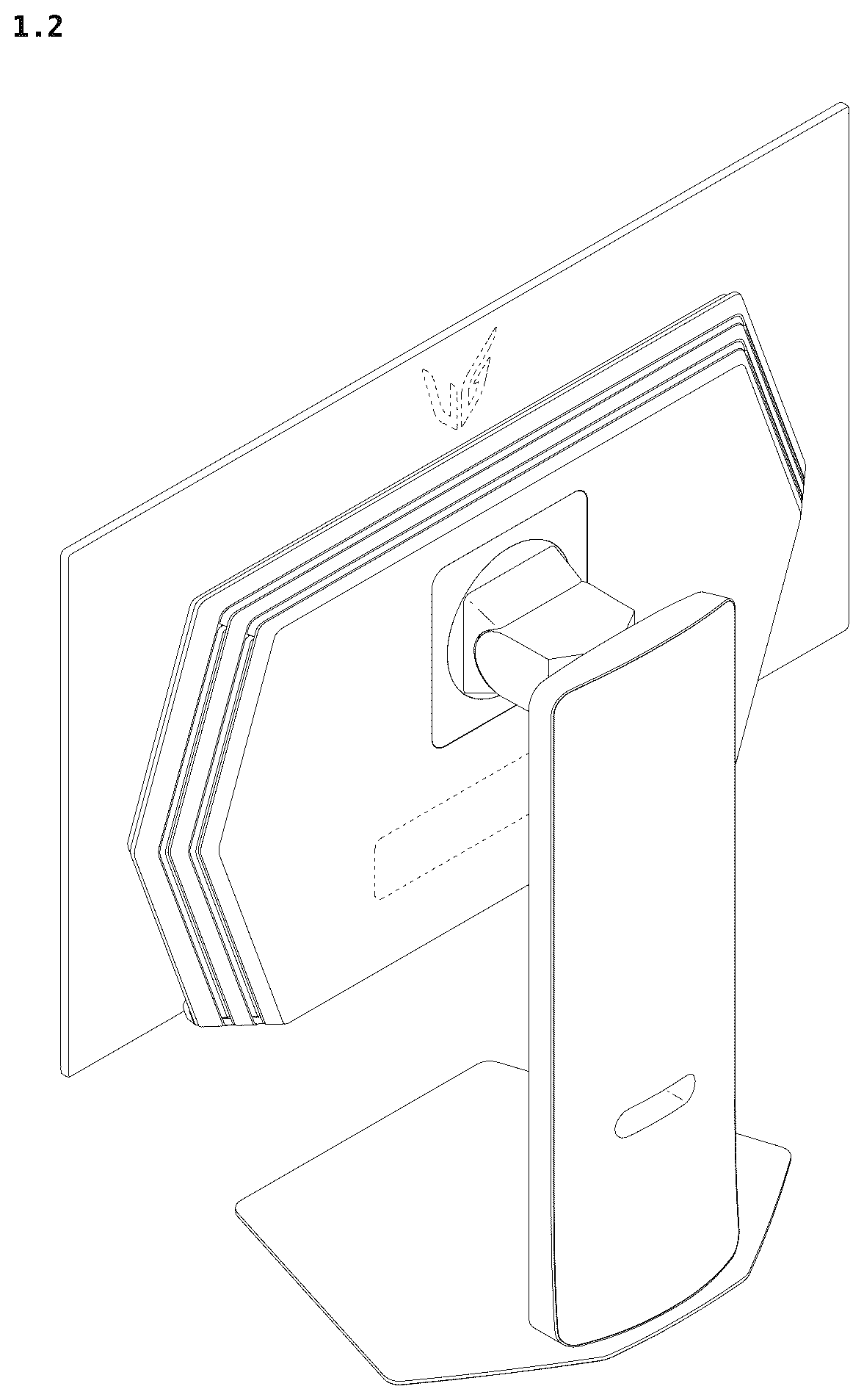 Patent USD1125161 Figure 2 – Monitor