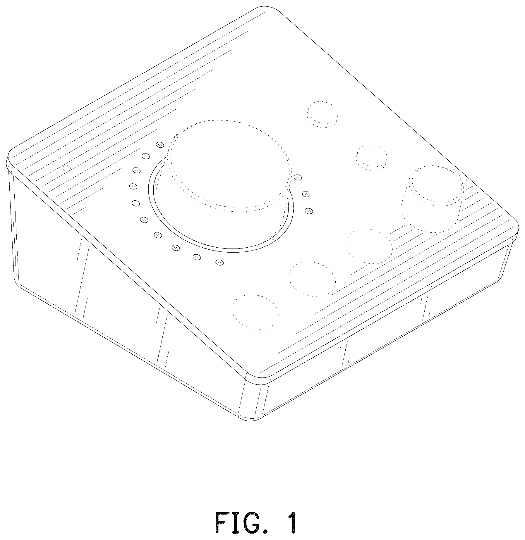 Patent USD1125162 Figure 1 – Audio mixer
