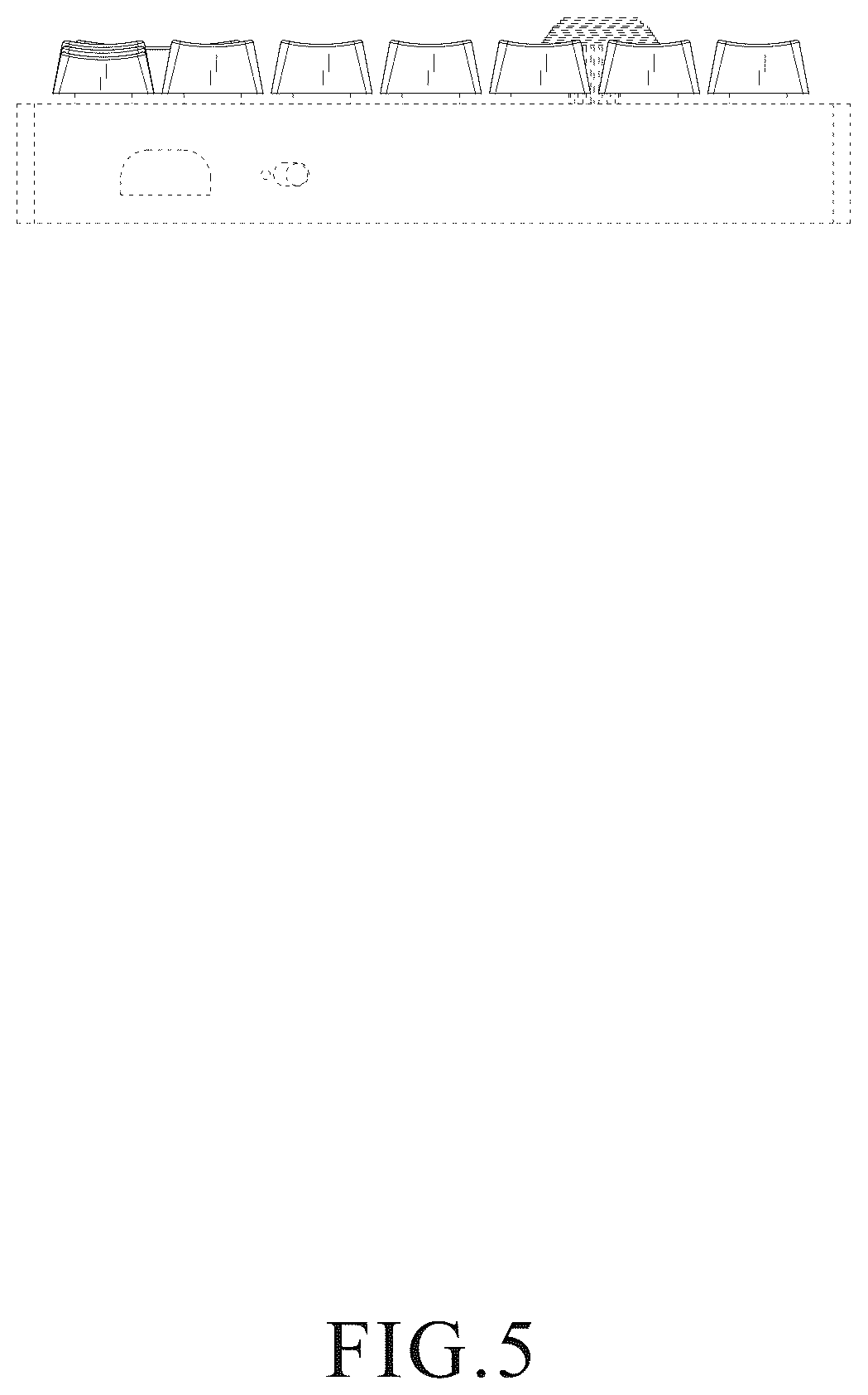 Patent USD1125163 Figure 5 – Keyboard