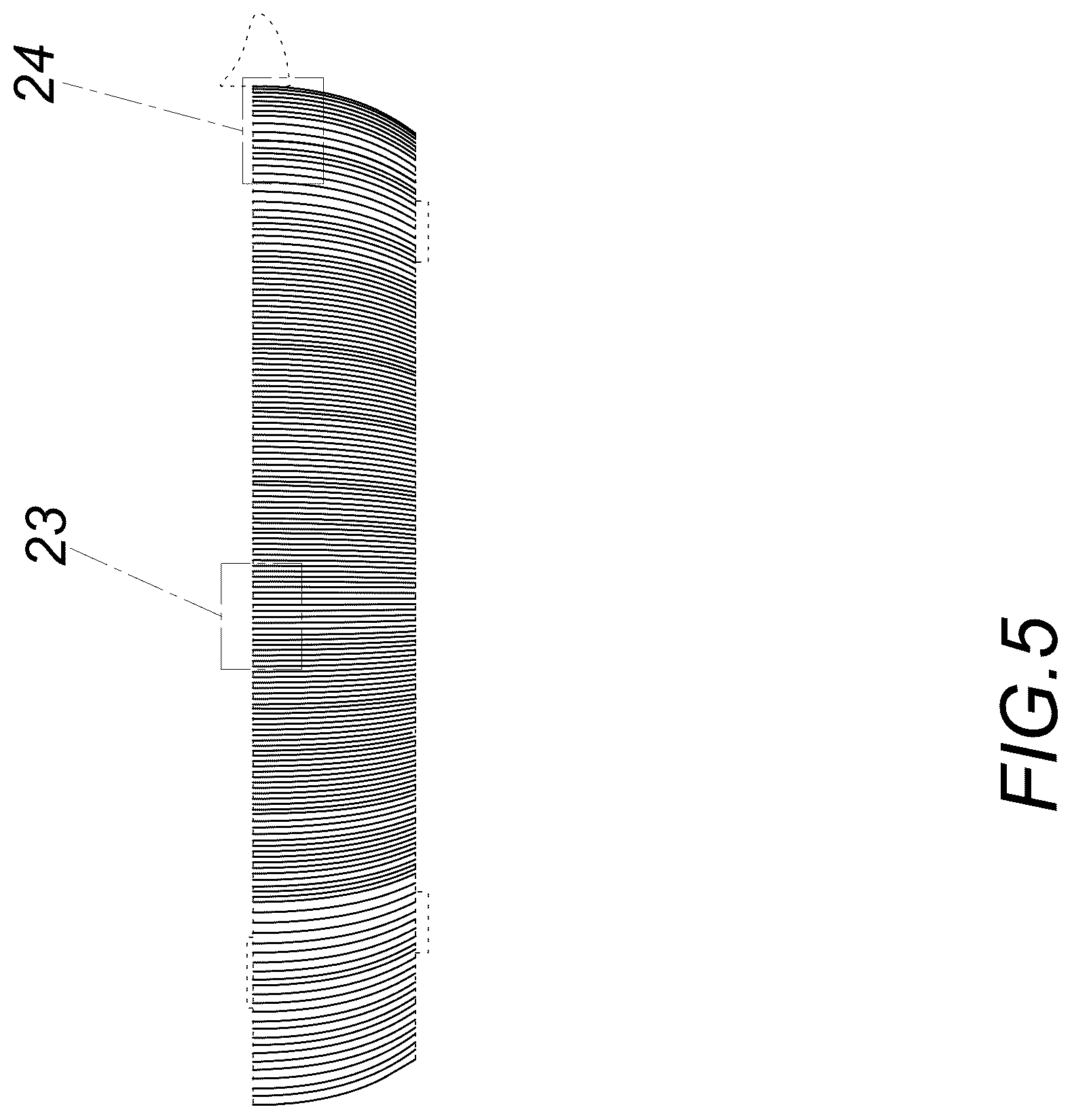 Patent USD1125173 Figure 5 – Computer base