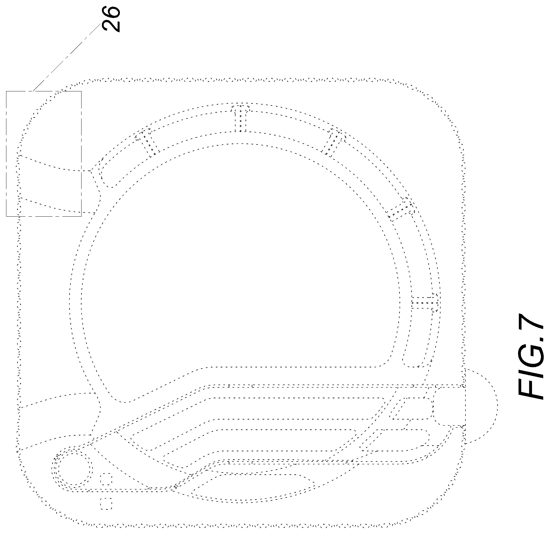 Patent USD1125173 Figure 7 – Computer base