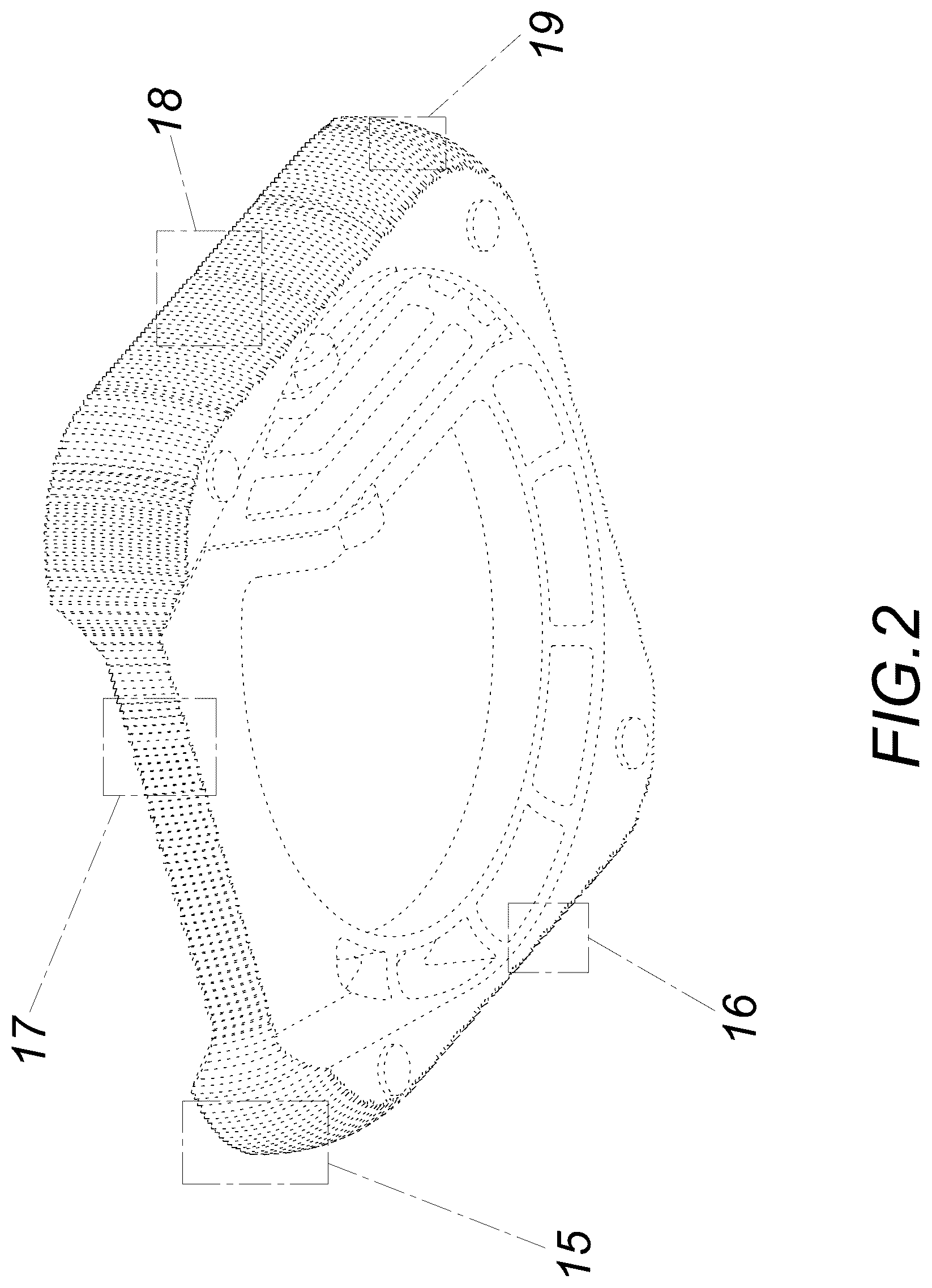 Patent USD1125174 Figure 2 – Computer base