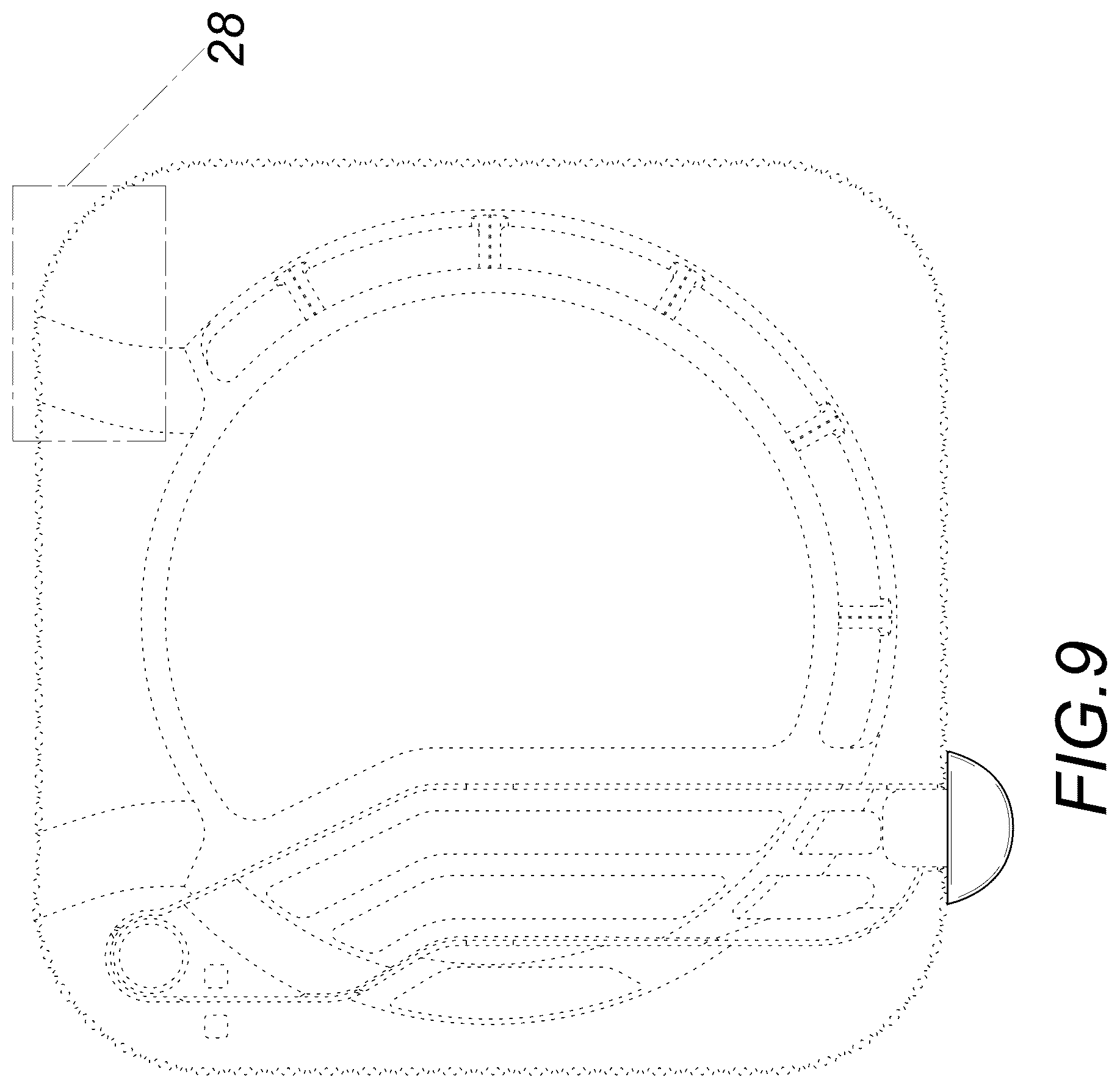 Patent USD1125174 Figure 9 – Computer base