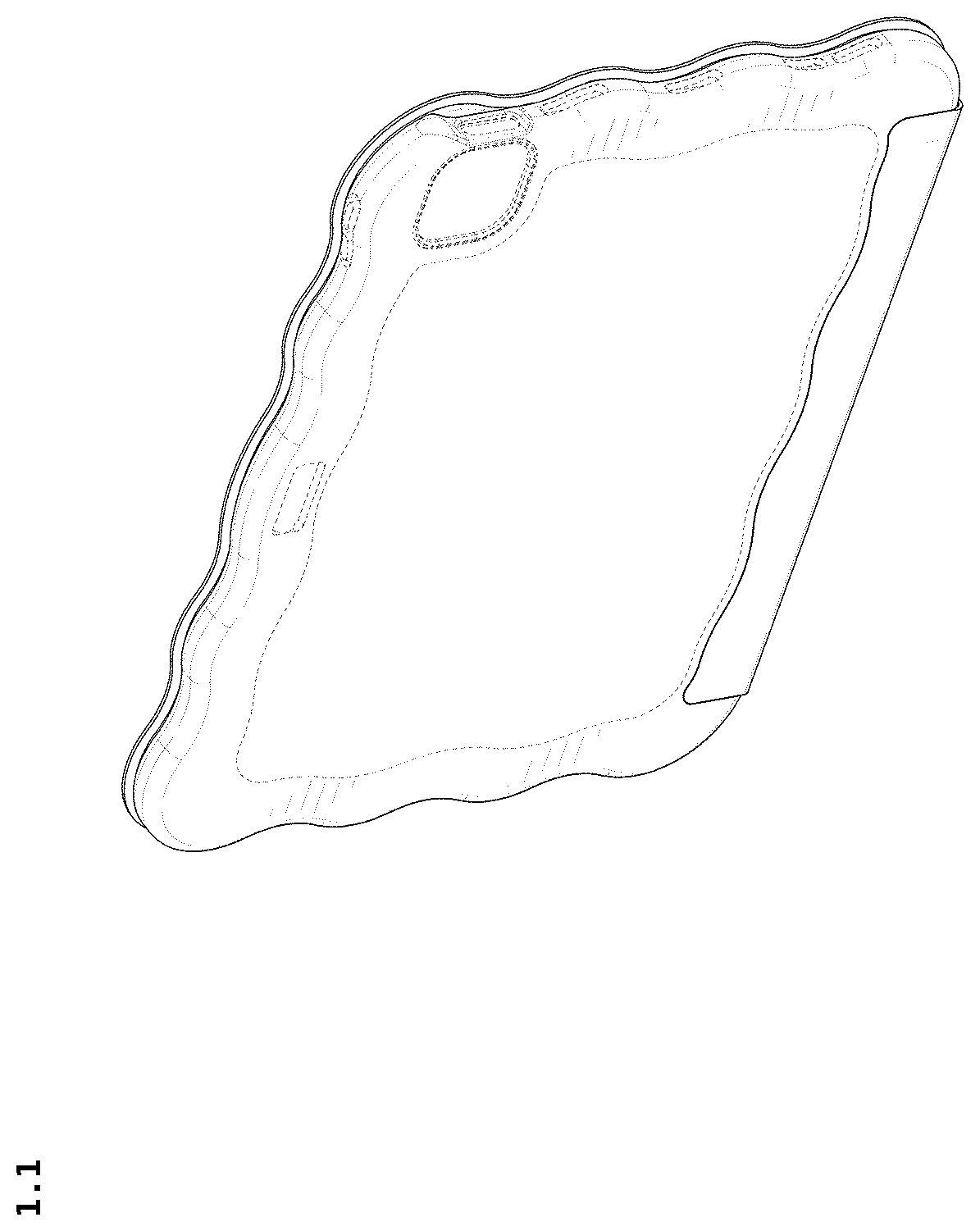 Patent USD1125175 — Tablet case — Figure 1