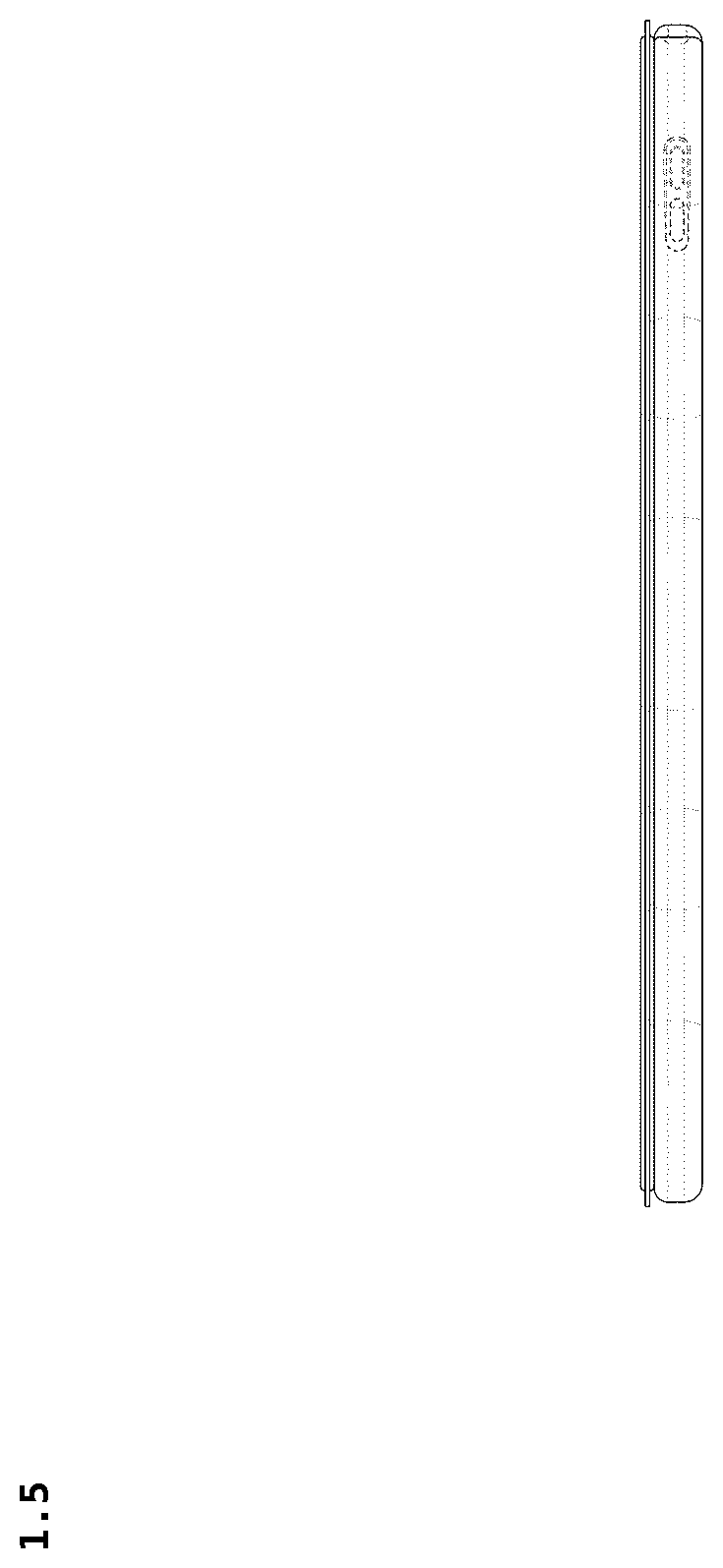 Patent USD1125175 Figure 5 – Tablet case