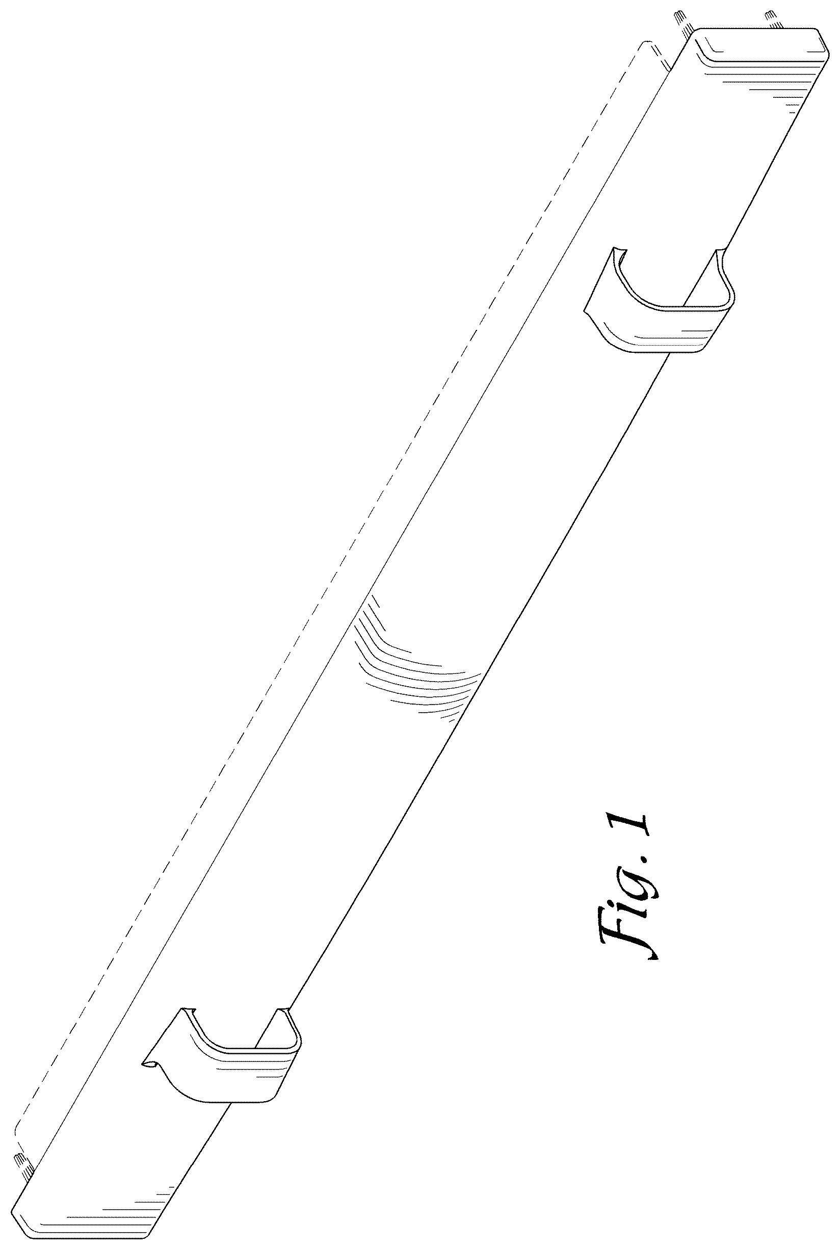 Patent USD1125176 Figure 1 – Blanking panel for an equipment rack