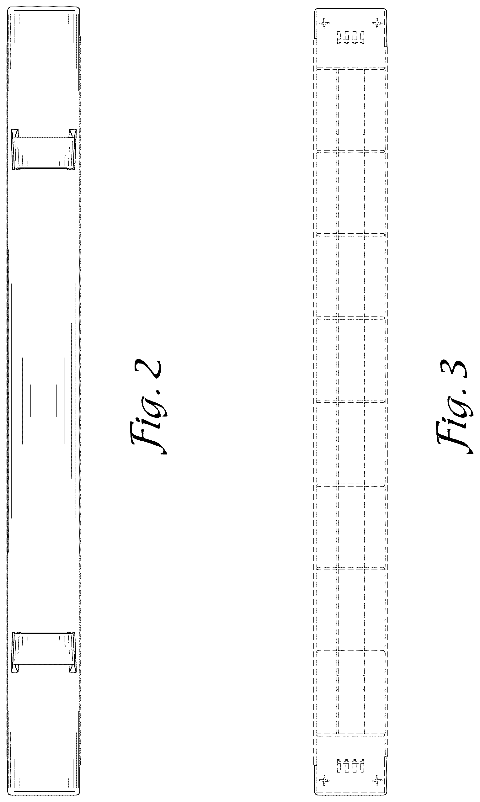 Patent USD1125176 Figure 2 – Blanking panel for an equipment rack