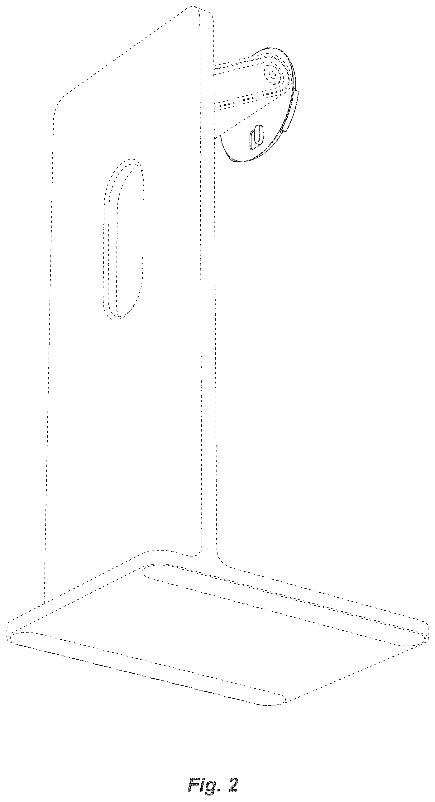 Patent USD1125177 Figure 2 – Electronic device stand