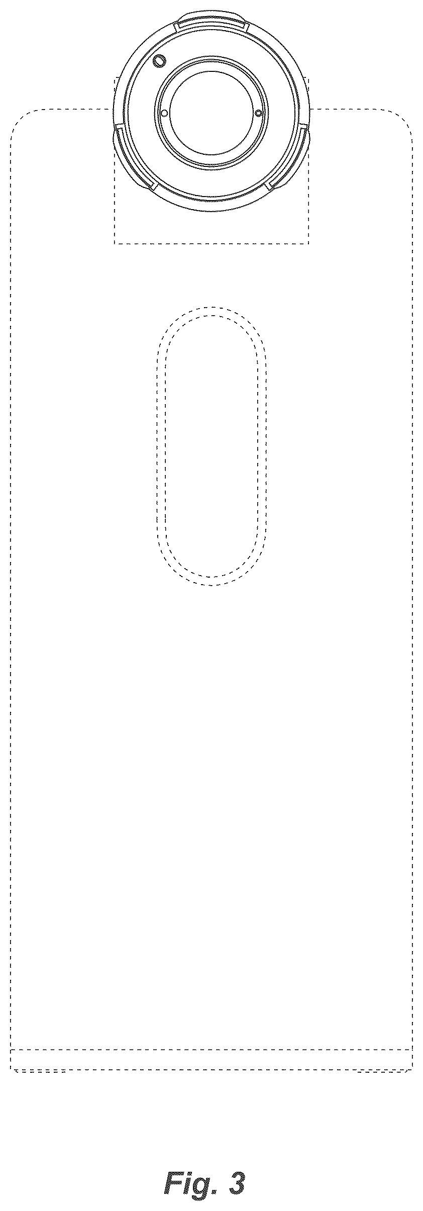 Patent USD1125177 Figure 3 – Electronic device stand