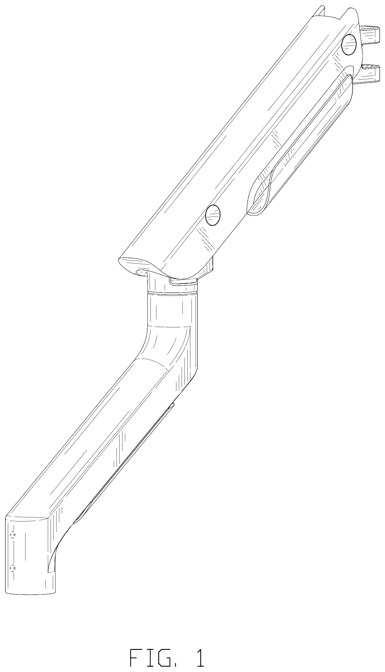 Patent USD1125178 Figure 1 – Monitor arm