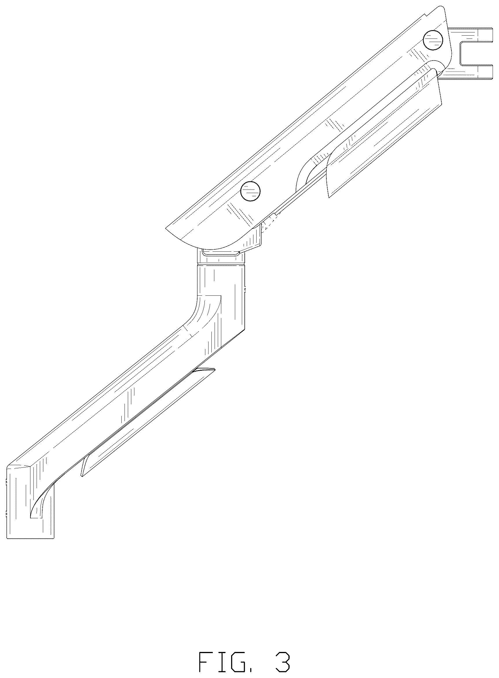 Patent USD1125178 Figure 3 – Monitor arm