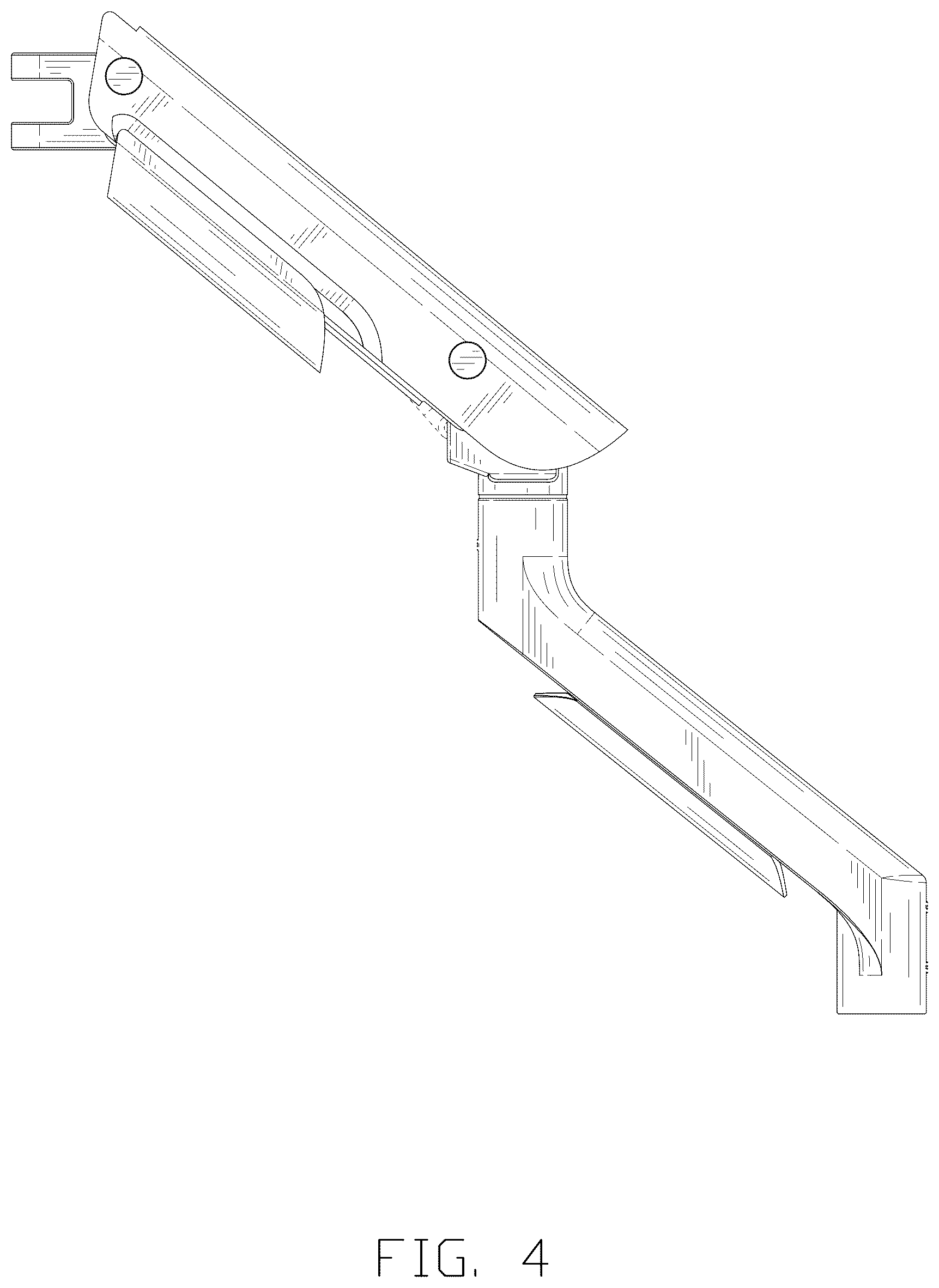 Patent USD1125178 Figure 4 – Monitor arm