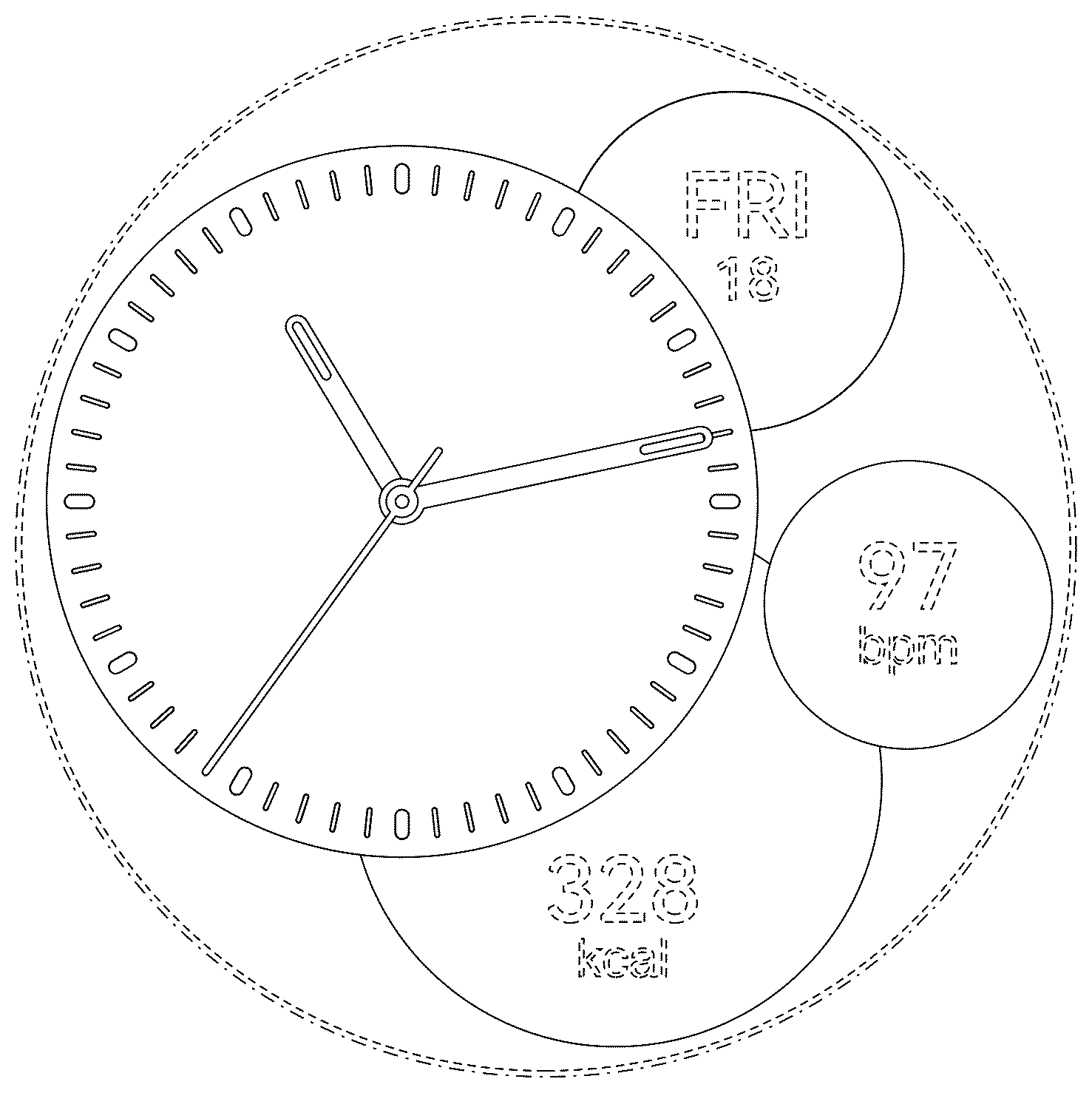 Patent USD1125185 Figure 1 – Display screen or portion thereof with graphical user interface