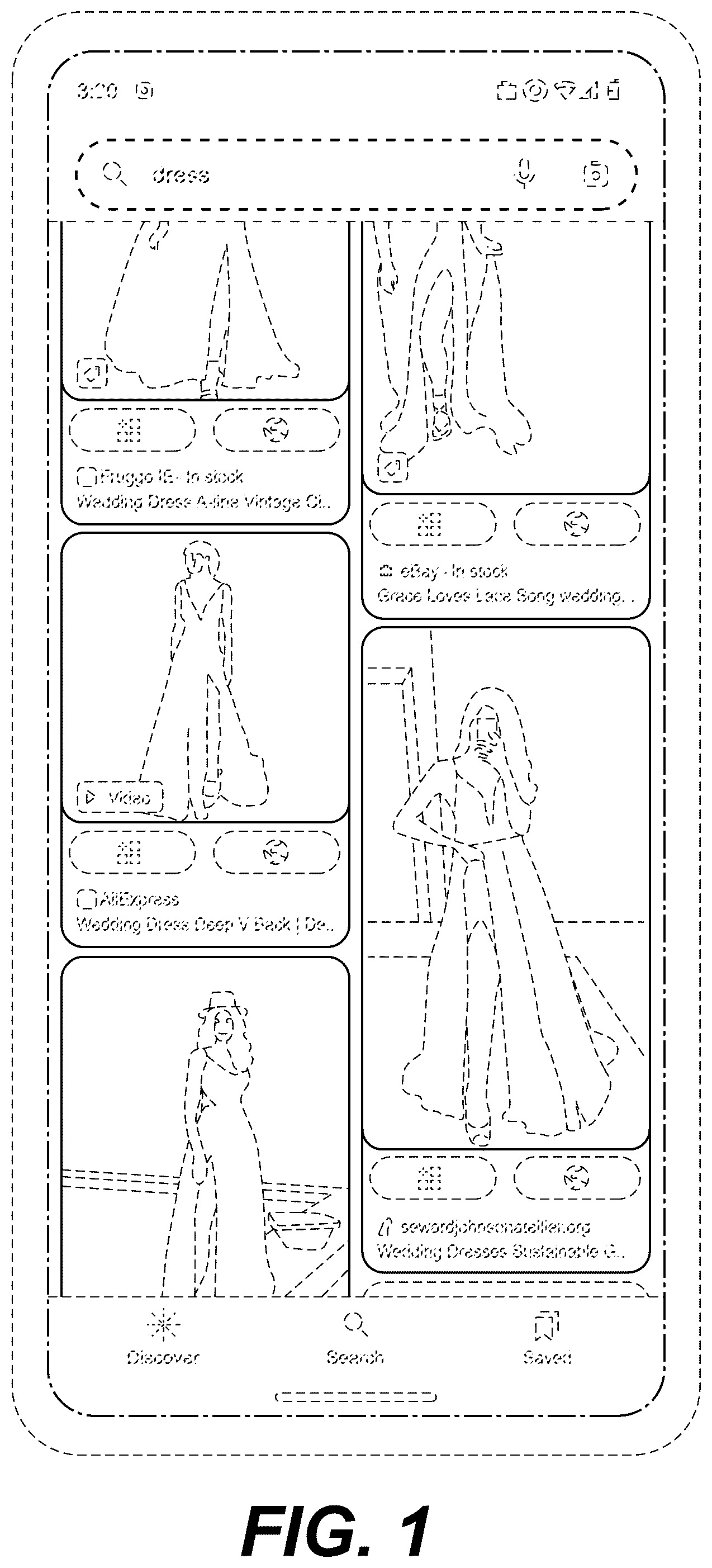 Patent USD1125191 — Display screen with transitional graphical user interface — Figure 1