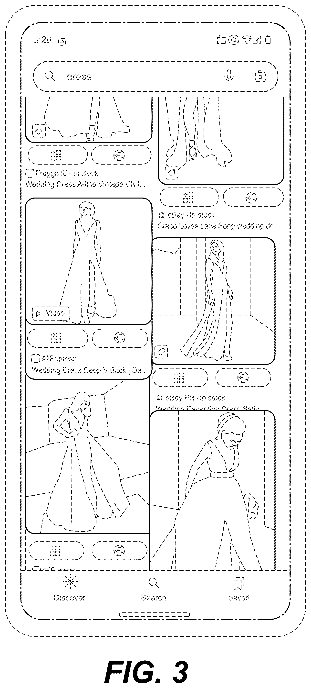 Patent USD1125191 Figure 3 – Display screen with transitional graphical user interface