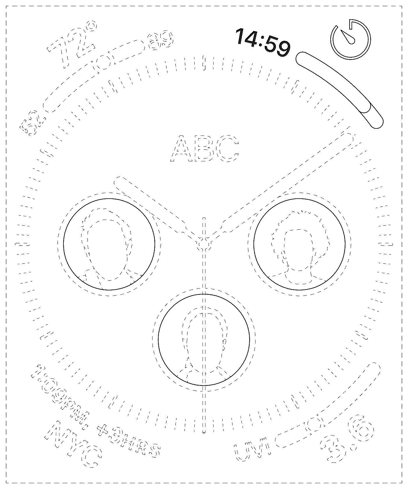 Patent USD1125215 Figure 1 – Display screen or portion thereof with graphical user interface