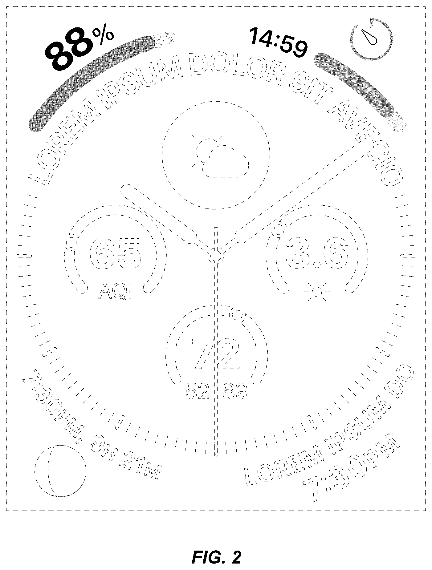 Patent USD1125218 Figure 2 – Display screen or portion thereof with graphical user interface