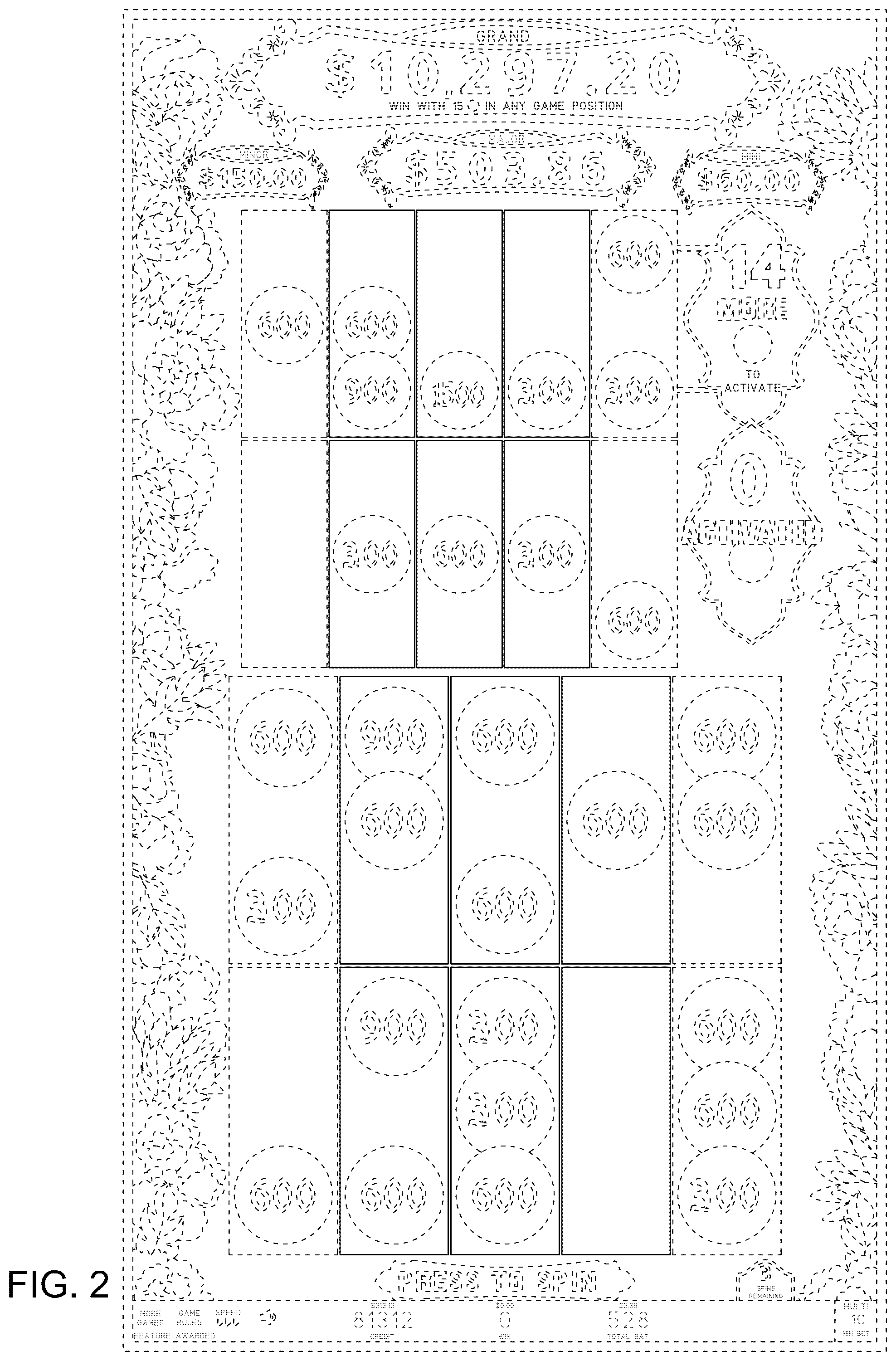 Patent USD1125230 Figure 2 – Display screen or portion thereof with an animated graphical user interface
