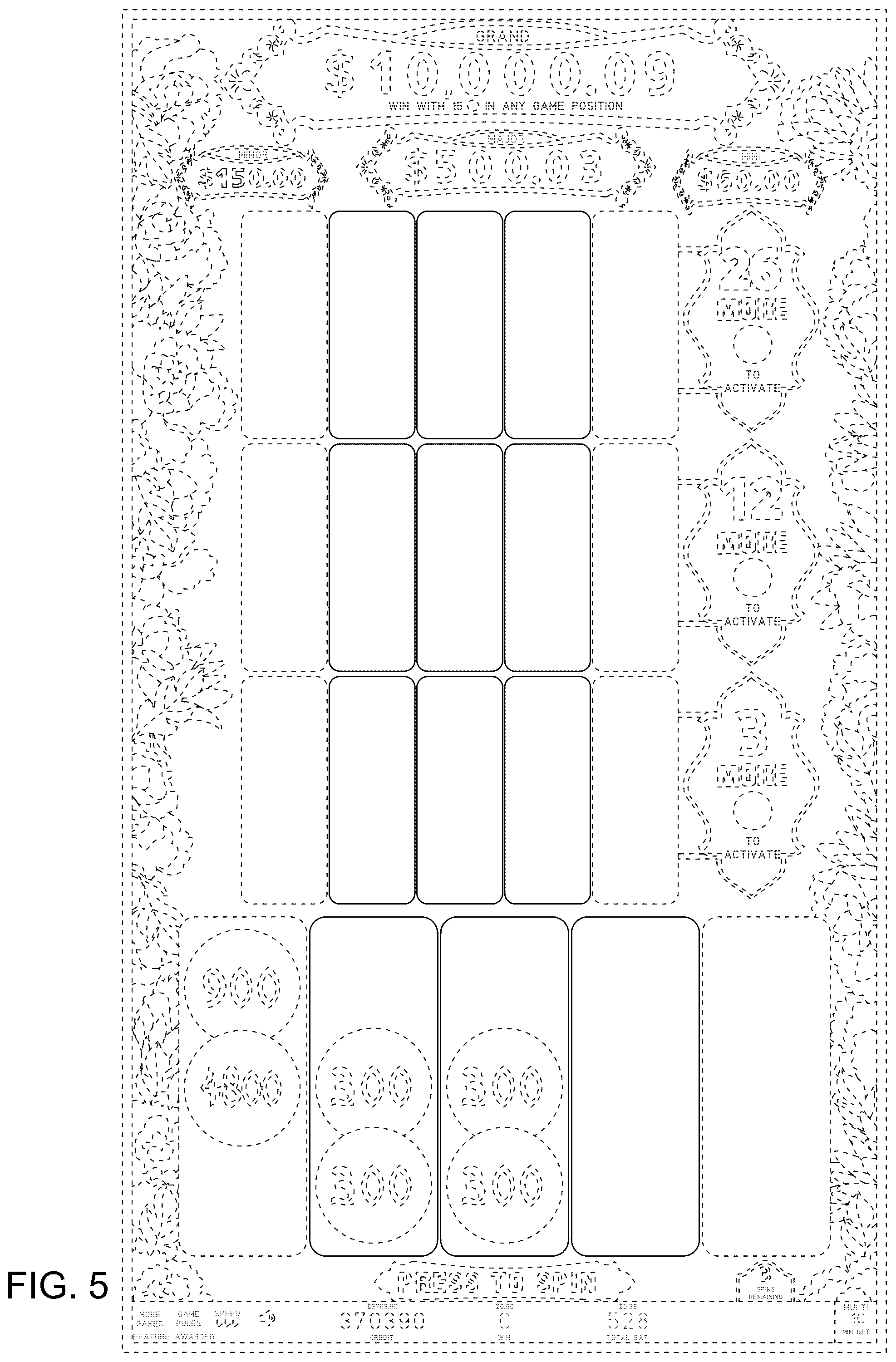 Patent USD1125230 Figure 5 – Display screen or portion thereof with an animated graphical user interface