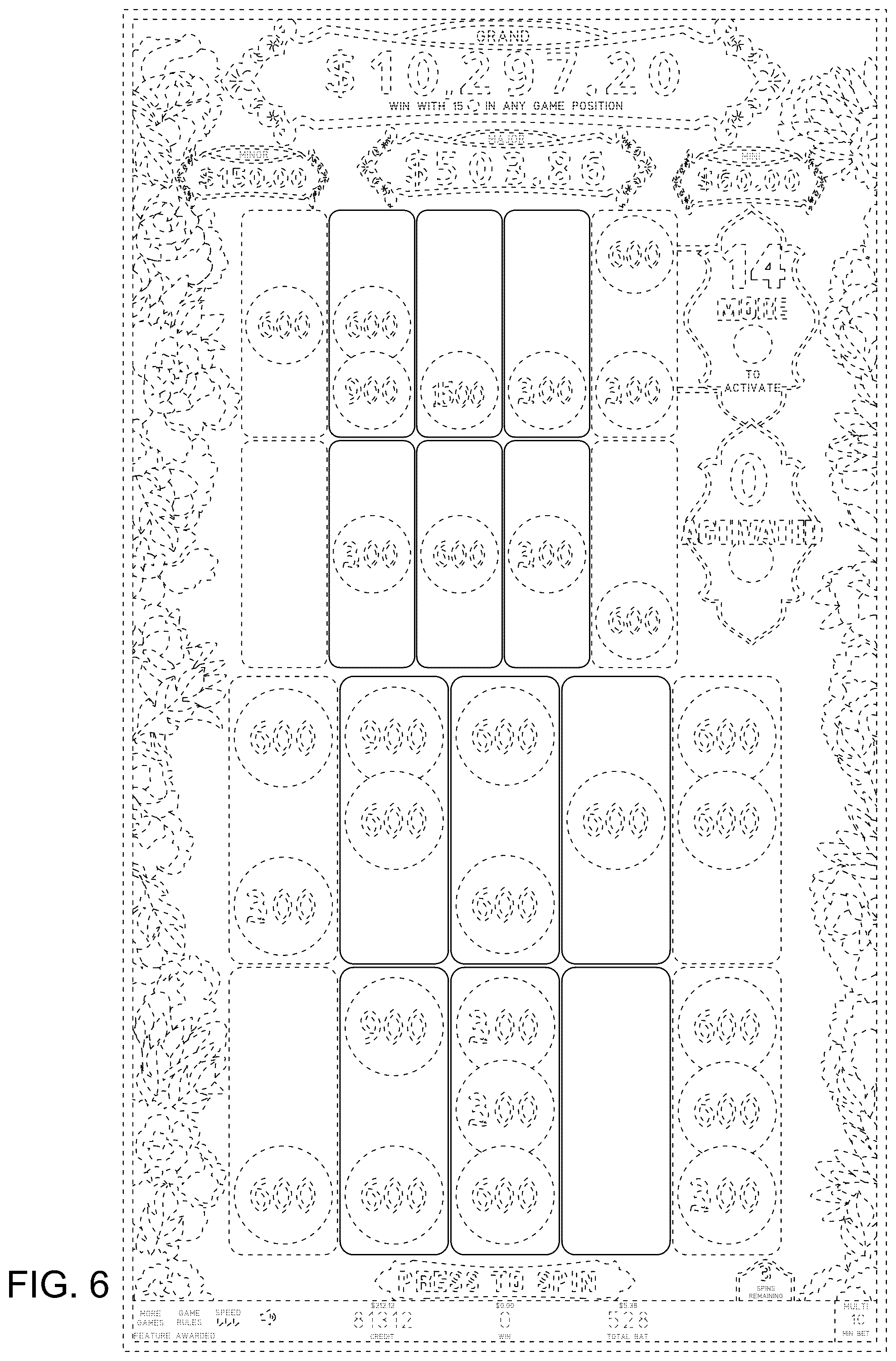 Patent USD1125230 Figure 6 – Display screen or portion thereof with an animated graphical user interface