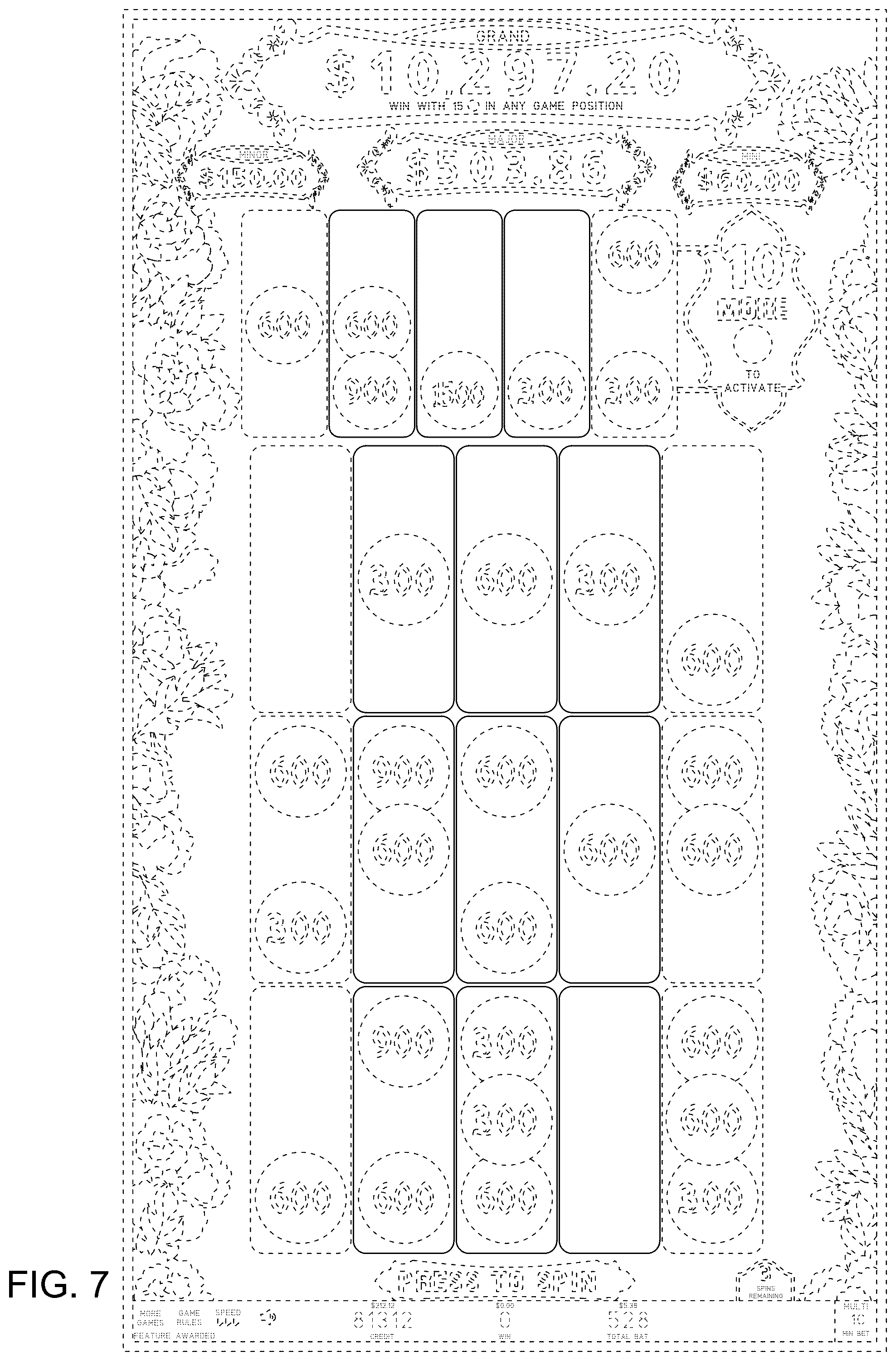 Patent USD1125230 Figure 7 – Display screen or portion thereof with an animated graphical user interface