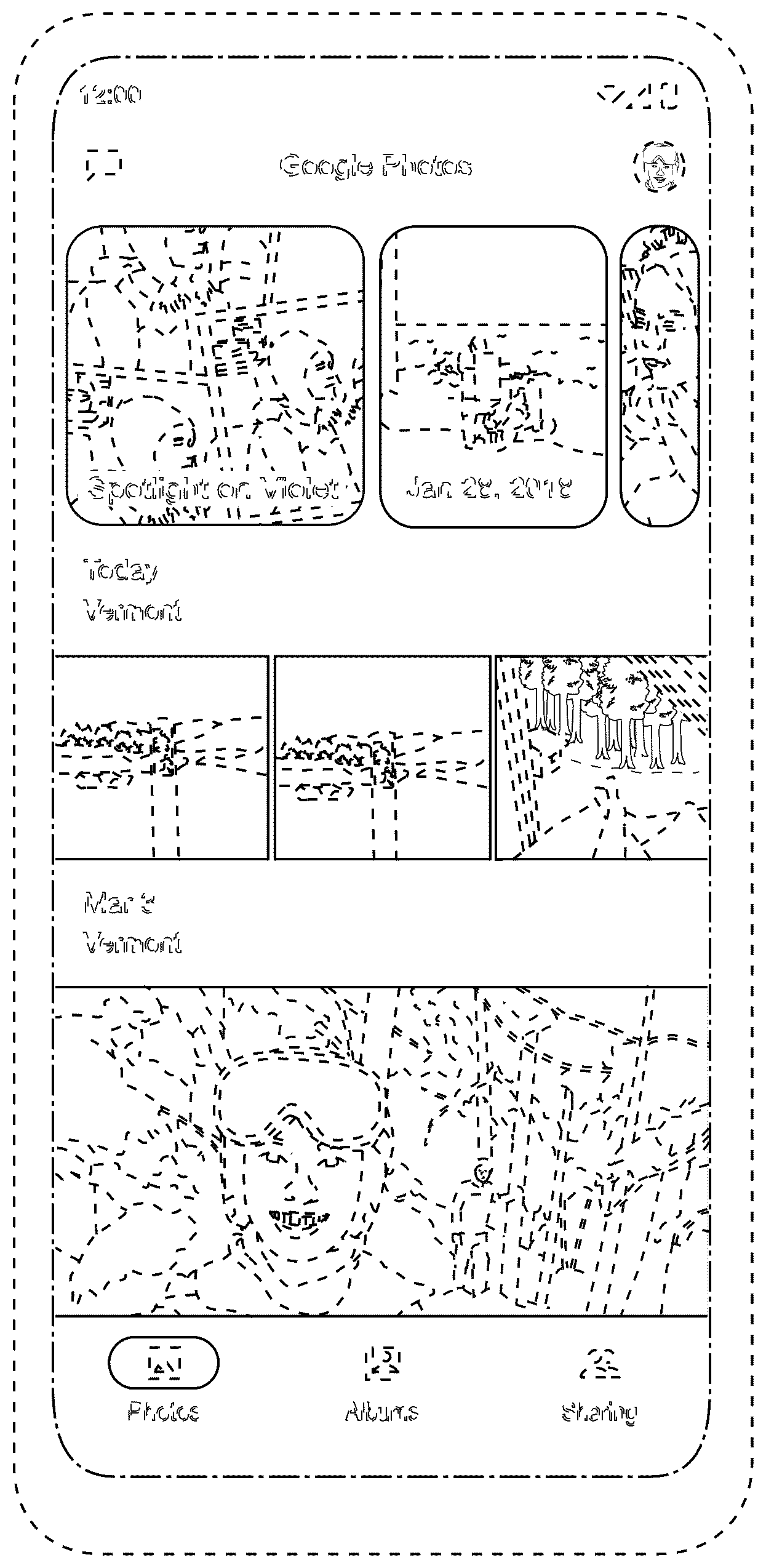 Patent USD1125235 Figure 1 – Display screen or portion thereof with graphical user interface
