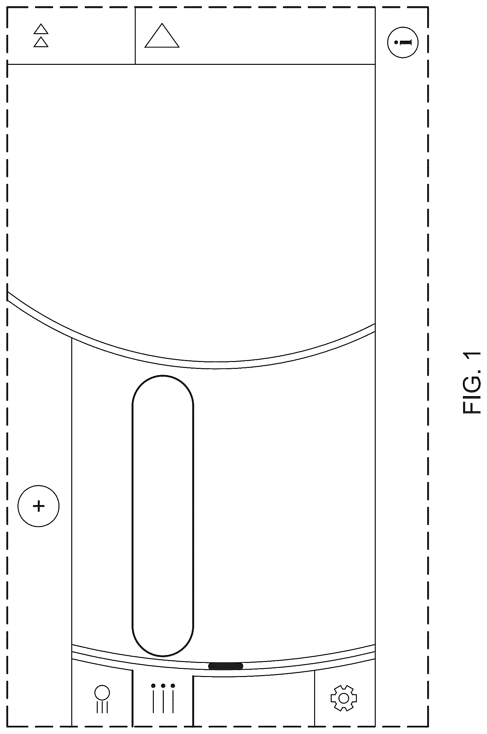 Patent USD1125243 — Display panel or portion thereof with a transitional graphical user interface — Figure 1