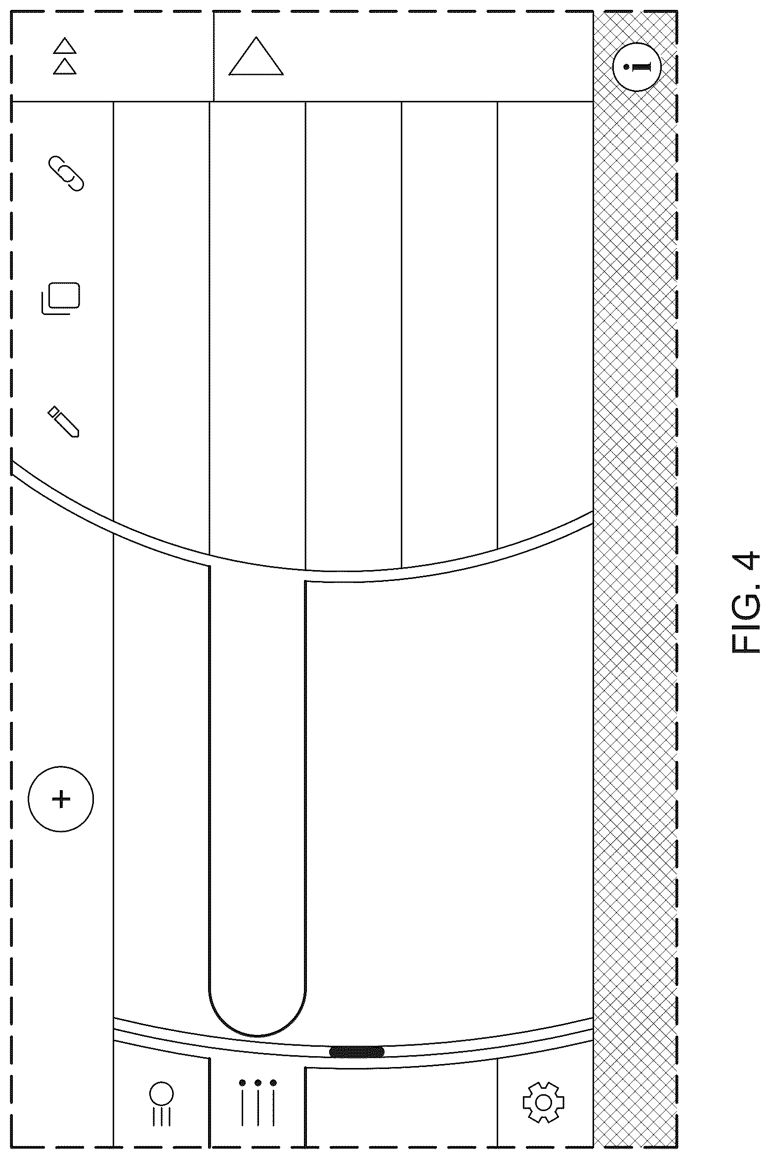 Patent USD1125243 Figure 4 – Display panel or portion thereof with a transitional graphical user interface