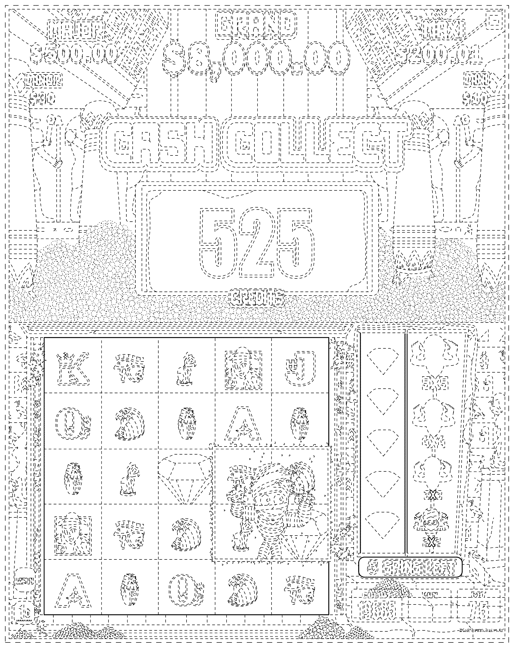 Patent USD1125247 — Display screen or portion thereof with a graphical user interface as applied to a computer-based game — Figure 1