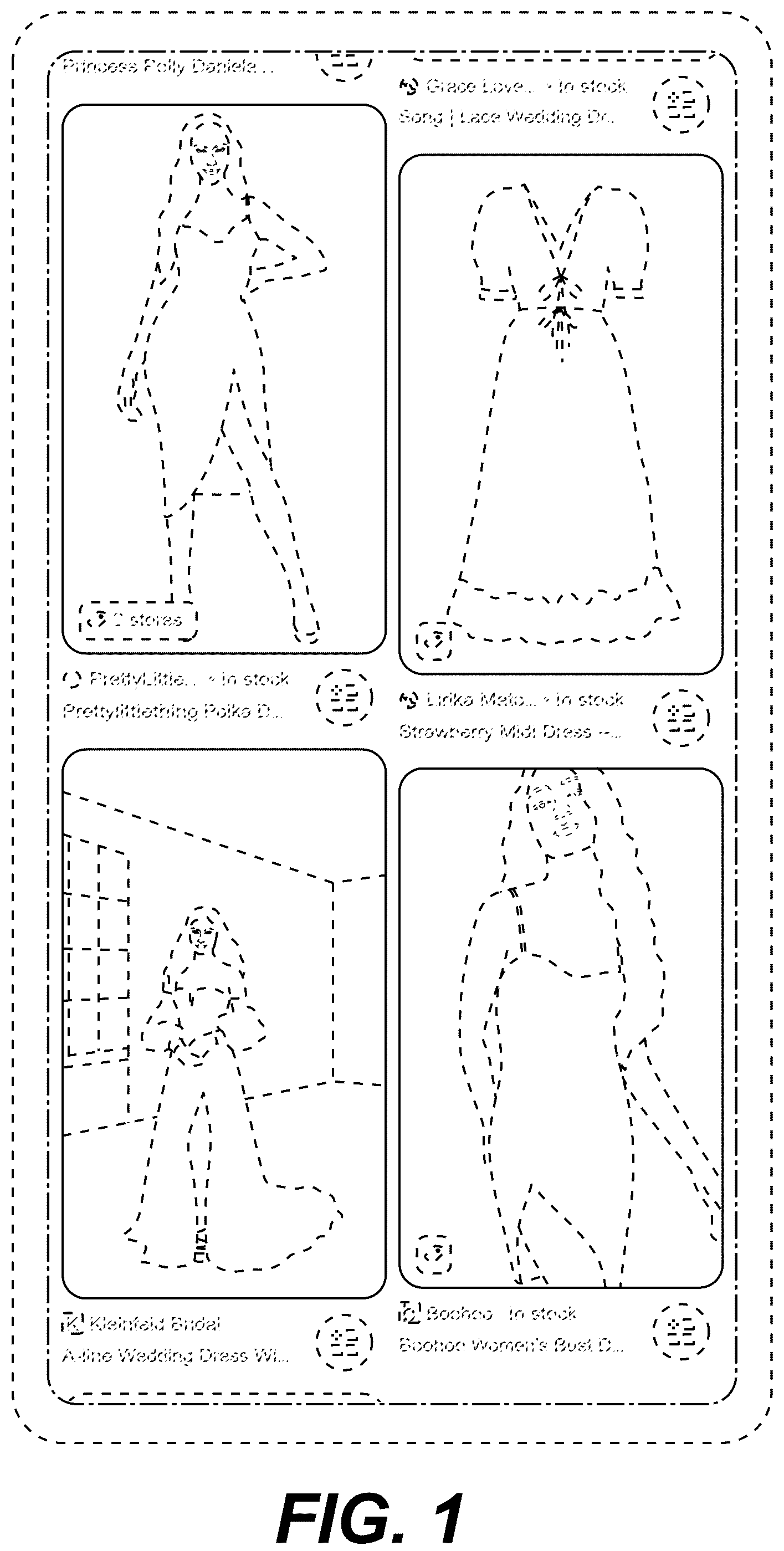 Patent USD1125255 Figure 1 – Display screen with transitional graphical user interface