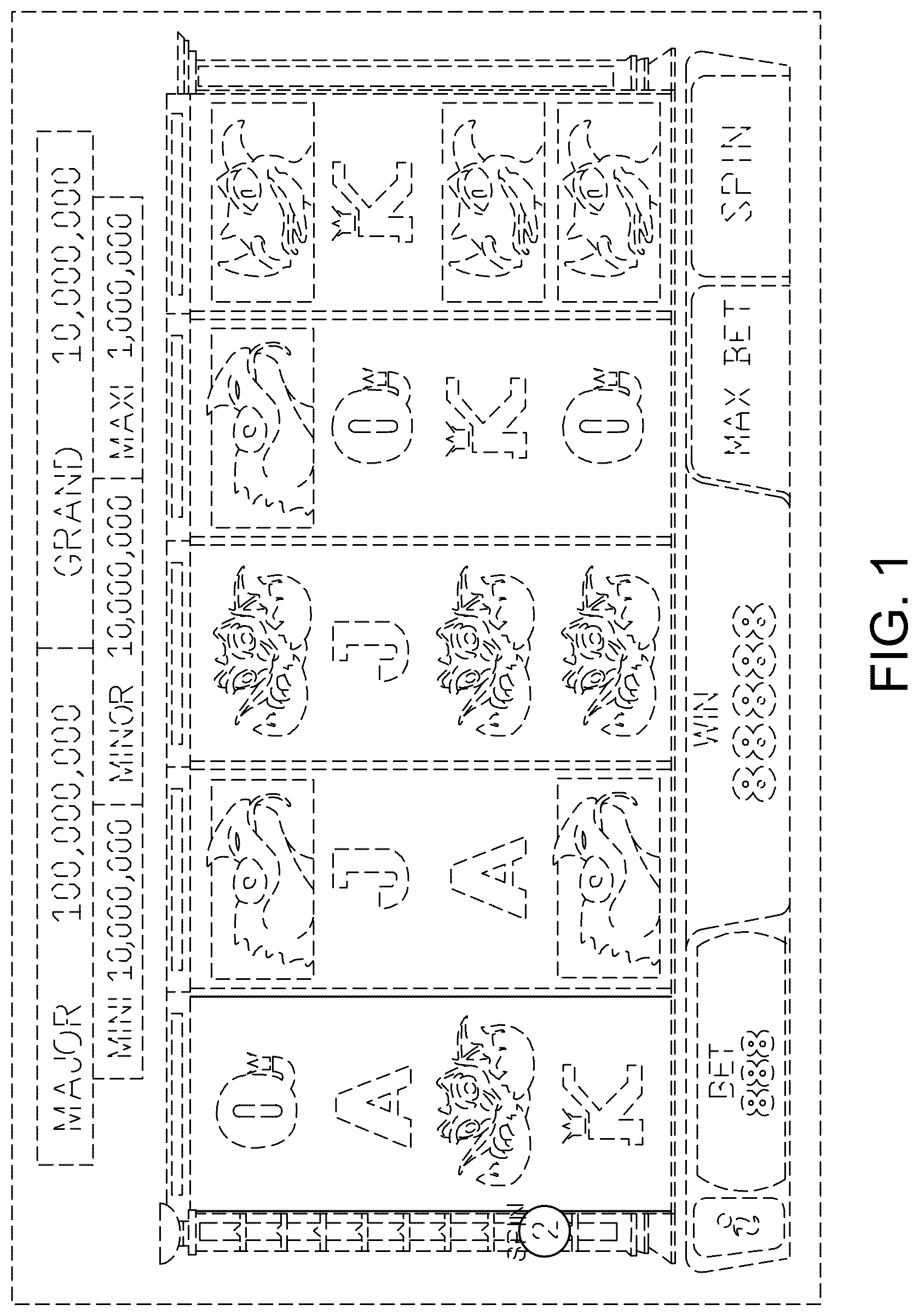 Patent USD1125261 Figure 1 – Display screen or portion thereof with a transitional graphical user interface