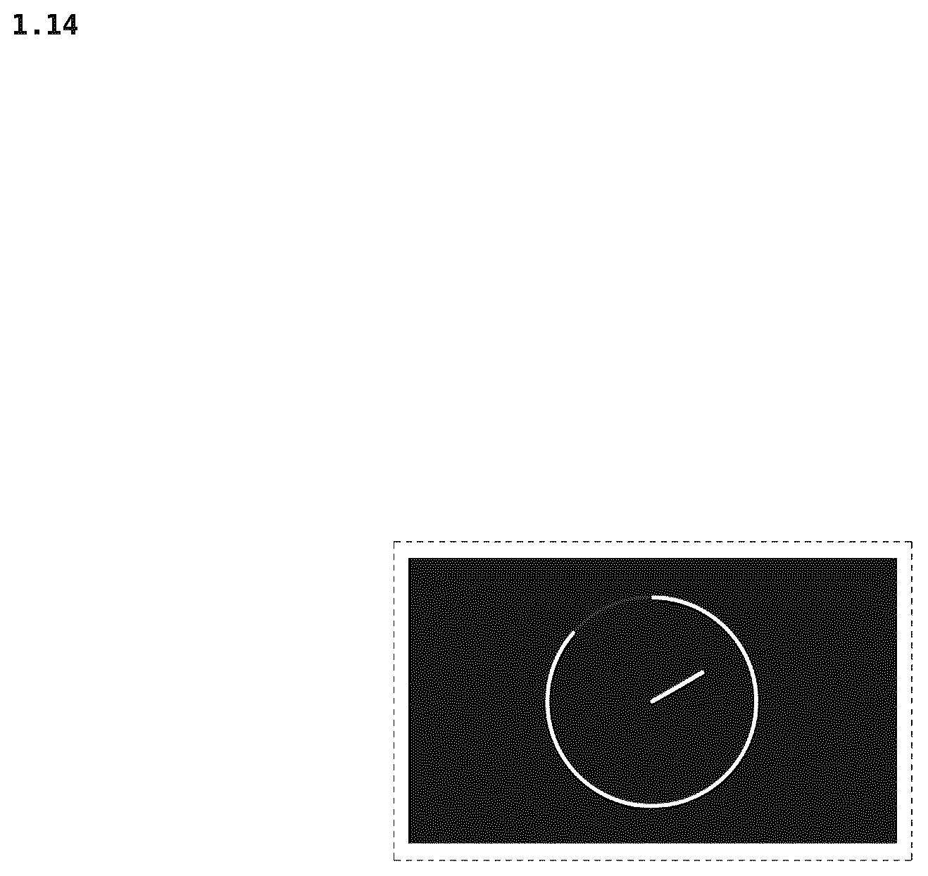 Patent USD1125263 Figure 14 – Display panel with animated graphical user interface