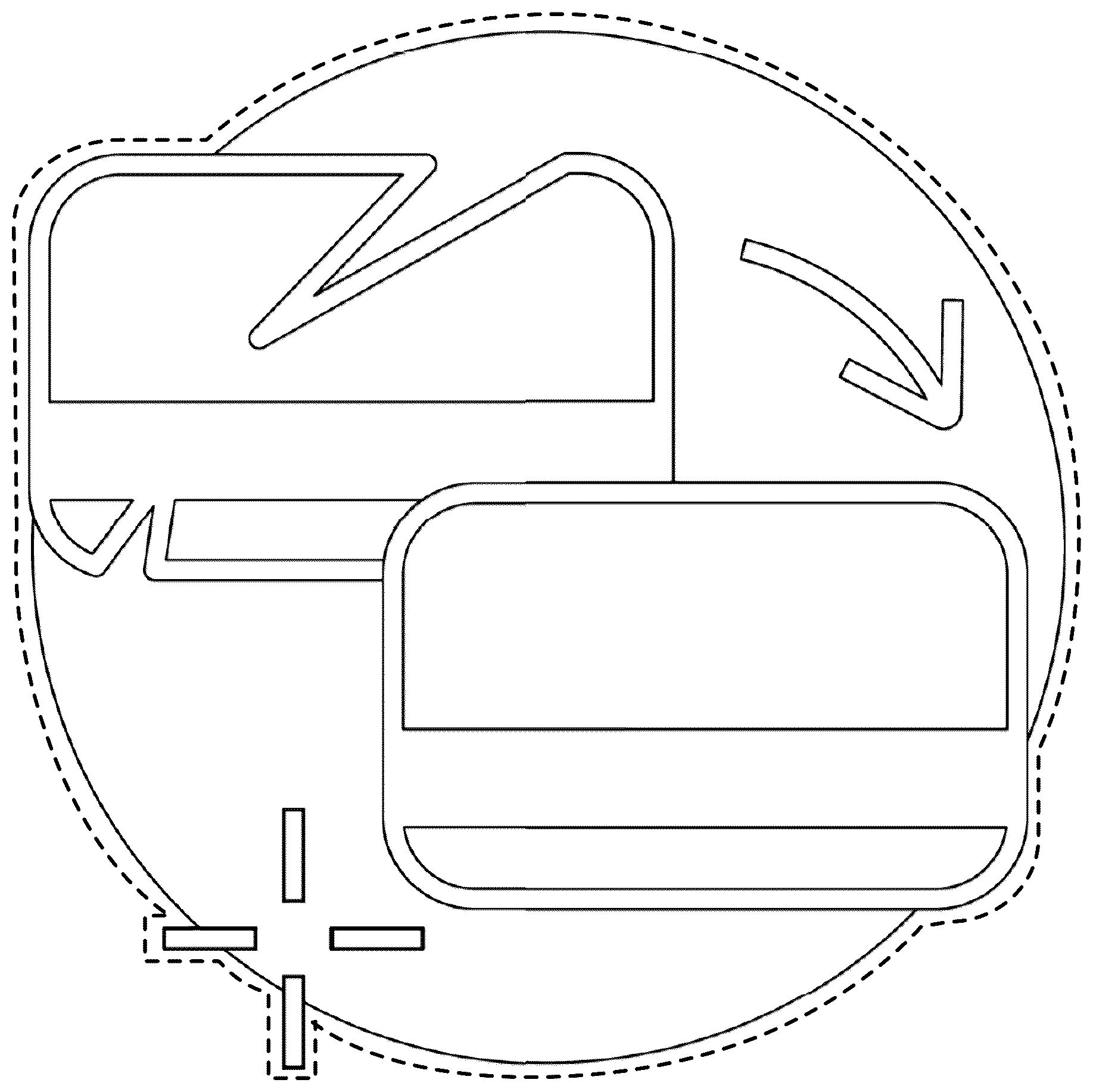 Patent USD1125265 Figure 1 – Display screen with graphical user interface