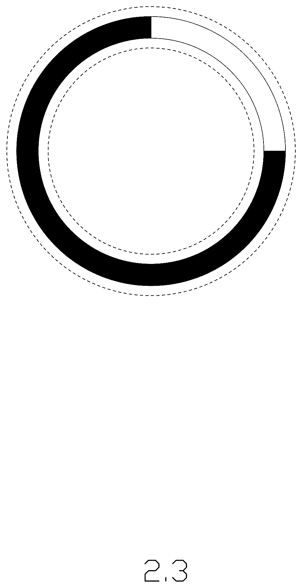 Patent USD1125266 Figure 3 – Display screen with animated graphical user interface for displaying tooth brushing progress of electric toothbrush