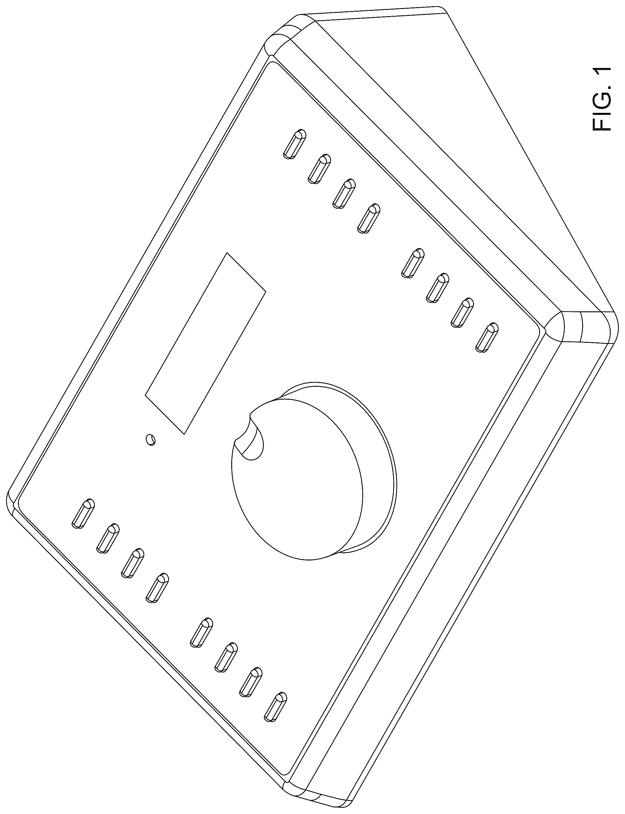 Patent USD1125271 Figure 1 – Audio equipment controller