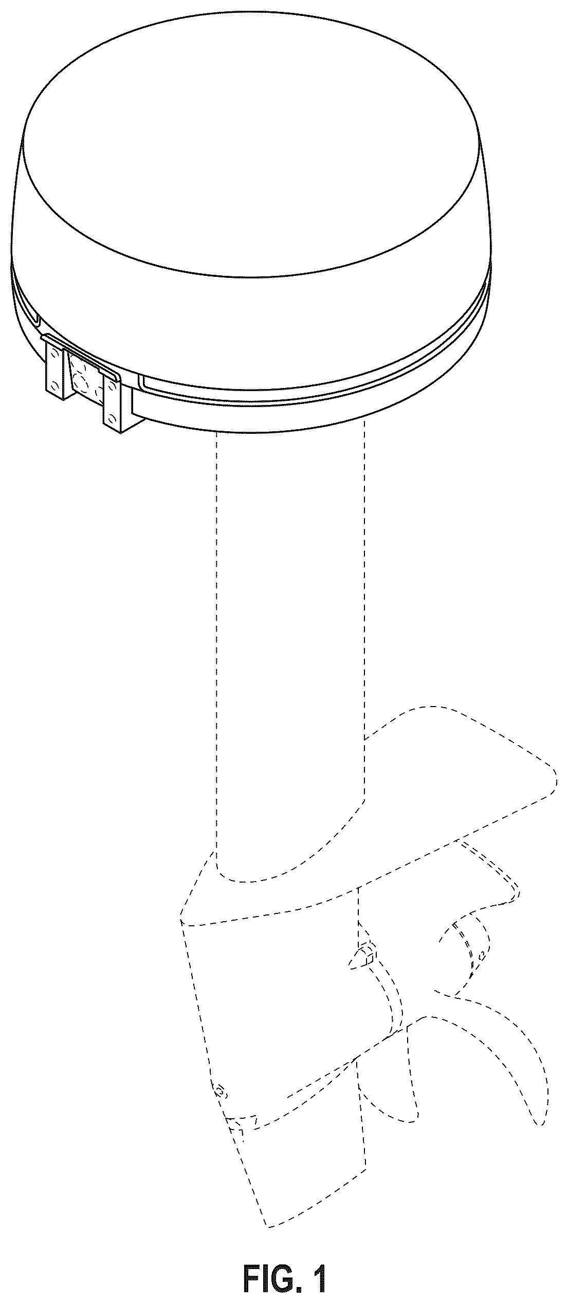 Patent USD1125272 Figure 1 – Outboard motor