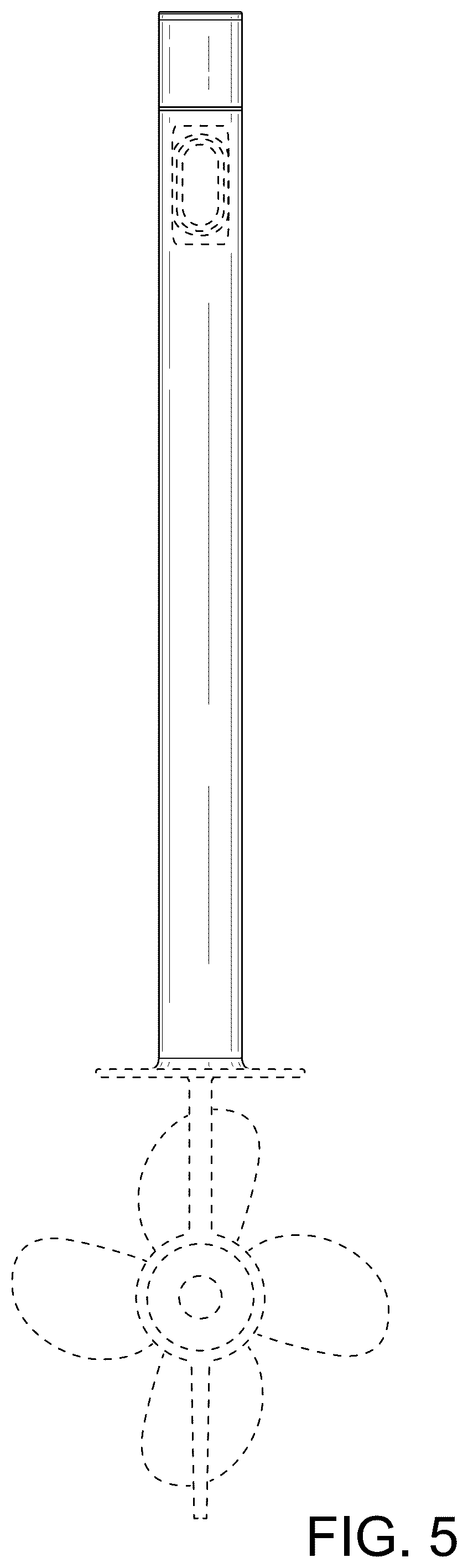 Patent USD1125273 Figure 5 – Outboard motor