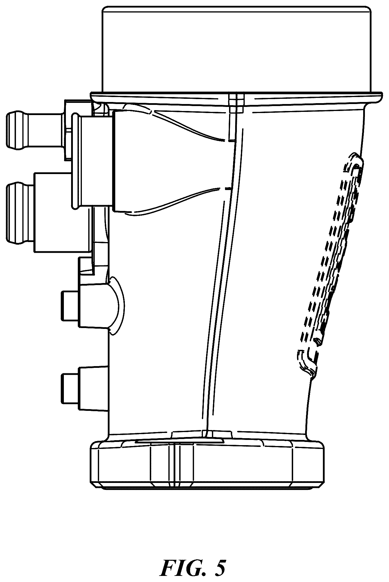 Patent USD1125274 Figure 5 – Turbocharger inlet pipe