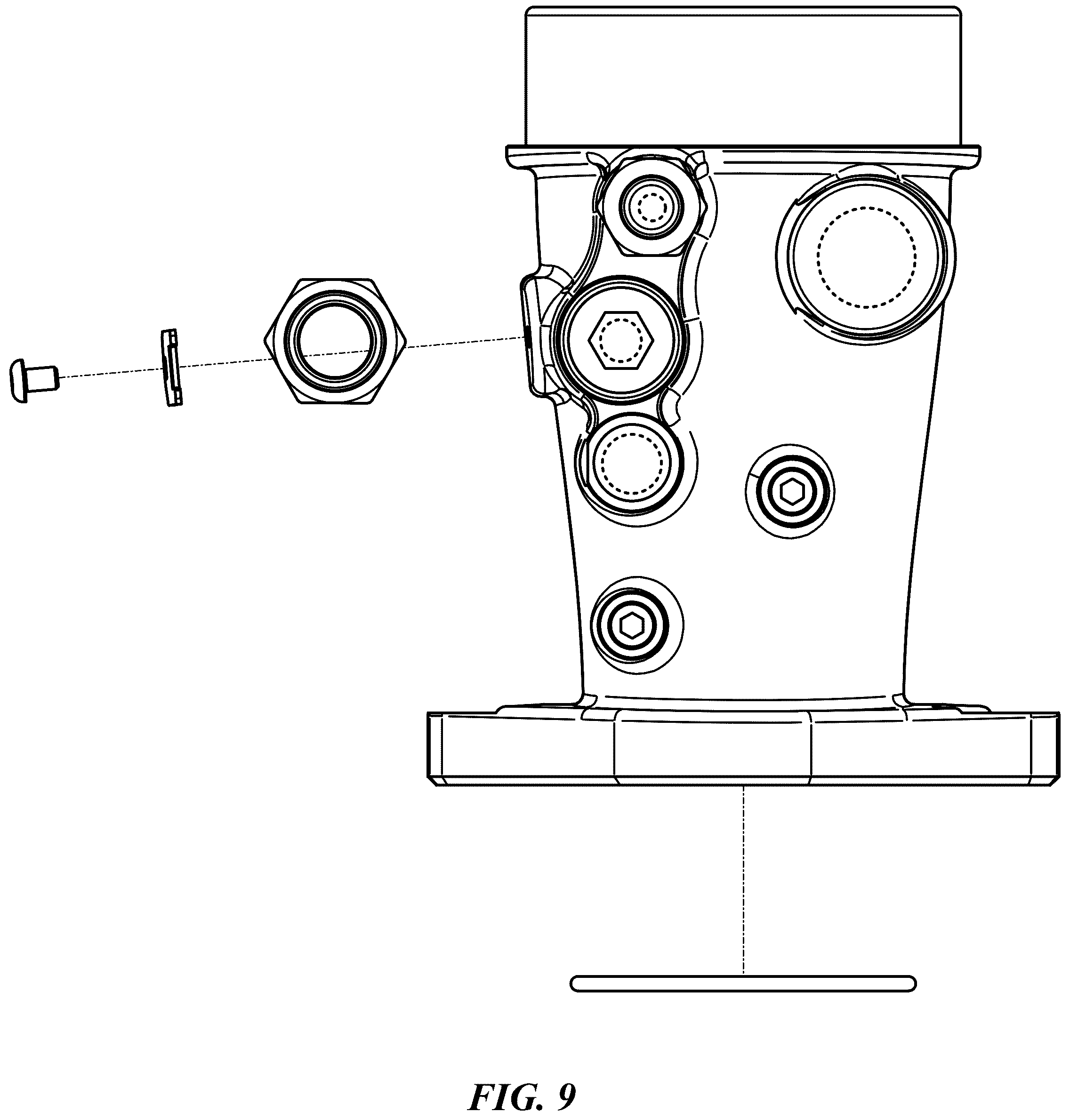 Patent USD1125274 Figure 9 – Turbocharger inlet pipe