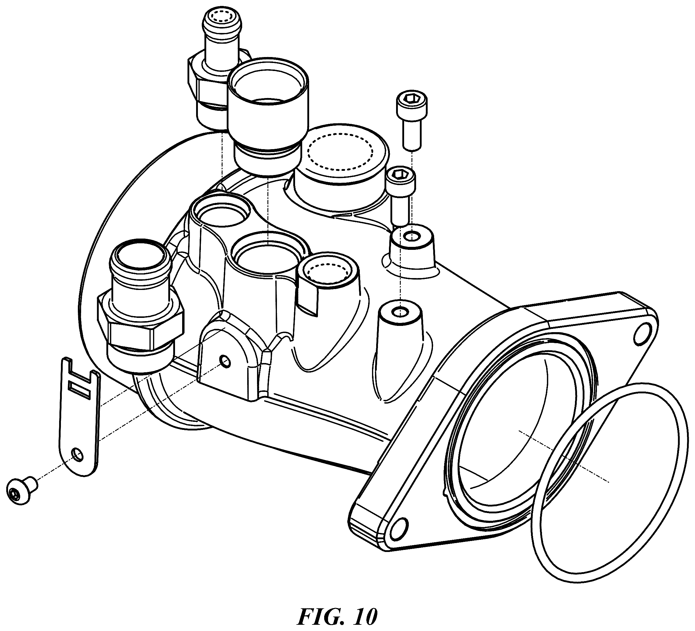 Patent USD1125274 Figure 10 – Turbocharger inlet pipe