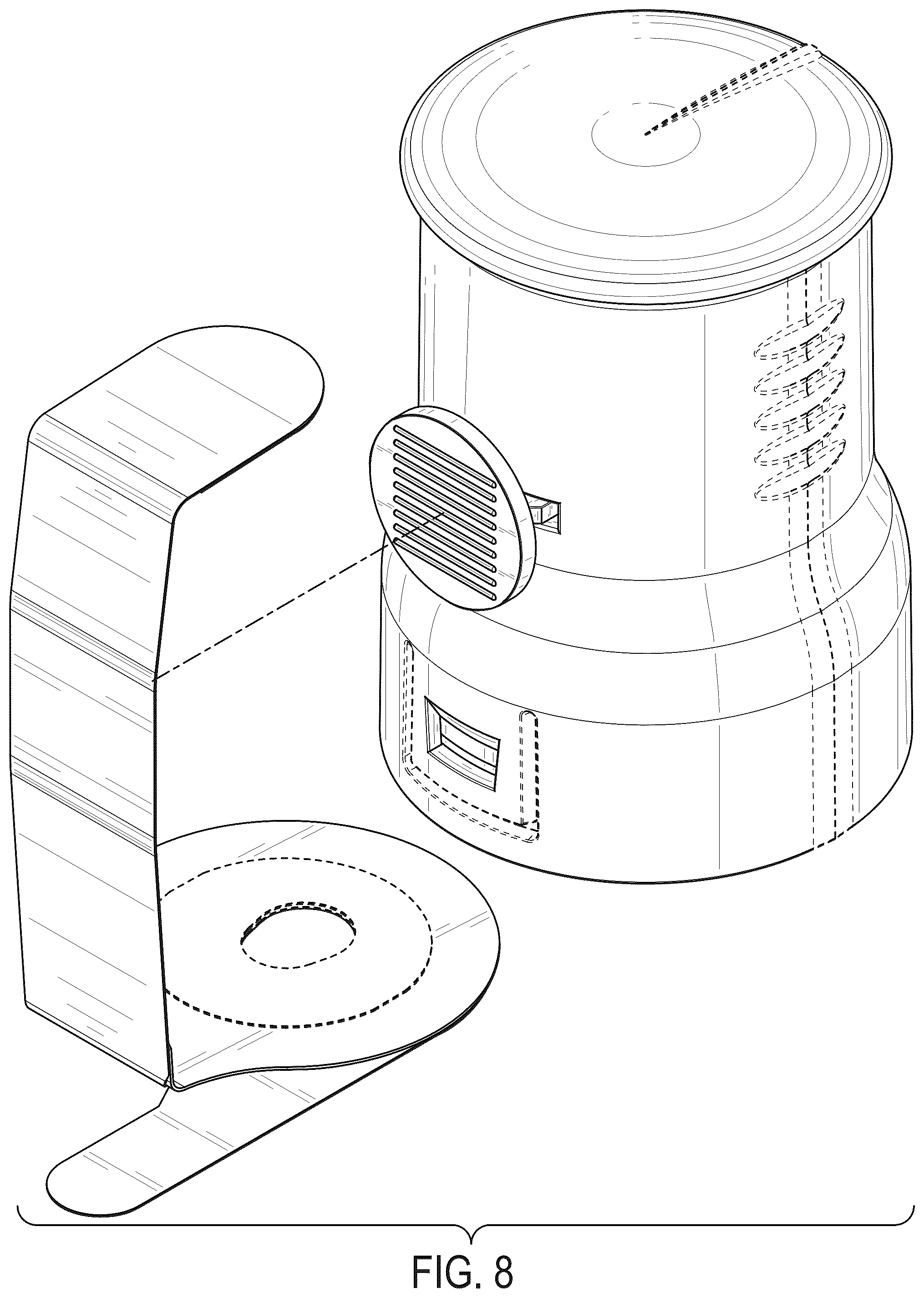 Patent USD1125276 Figure 8 – Inserter assembly