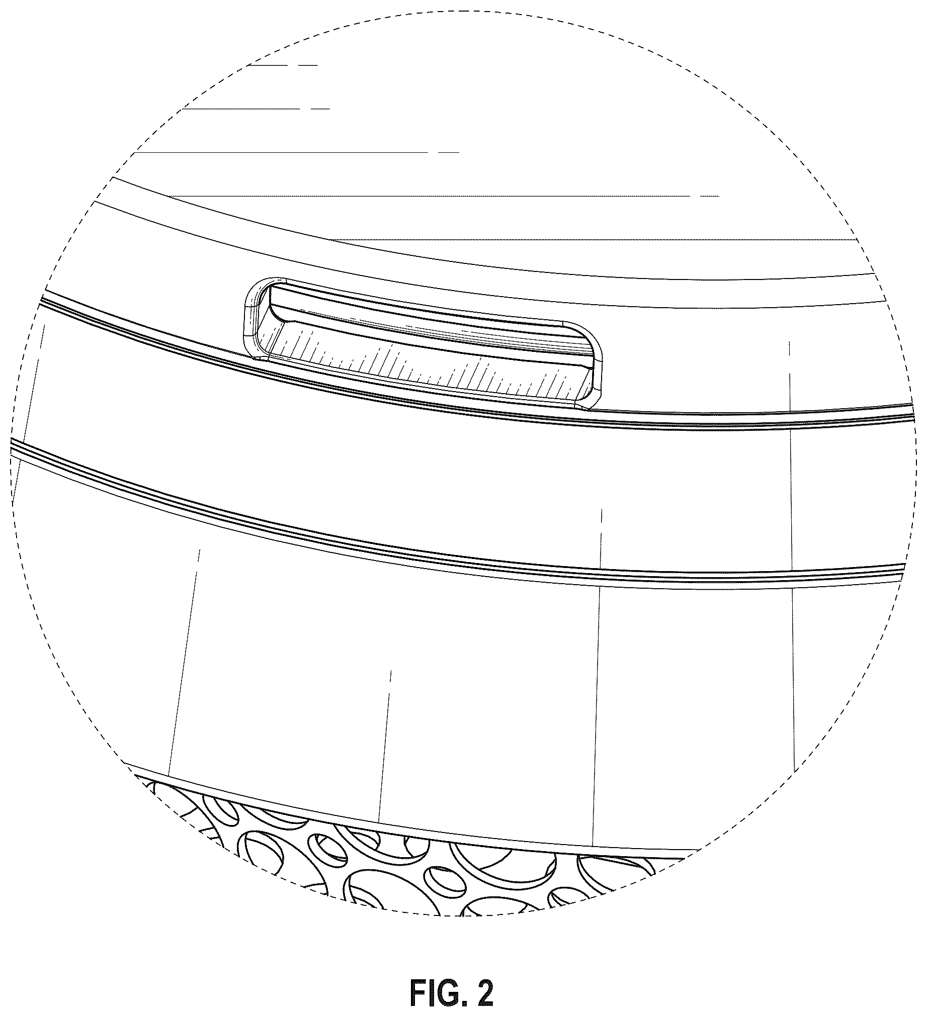 Patent USD1125277 Figure 2 – Combined encased pump, stand and strainer basket