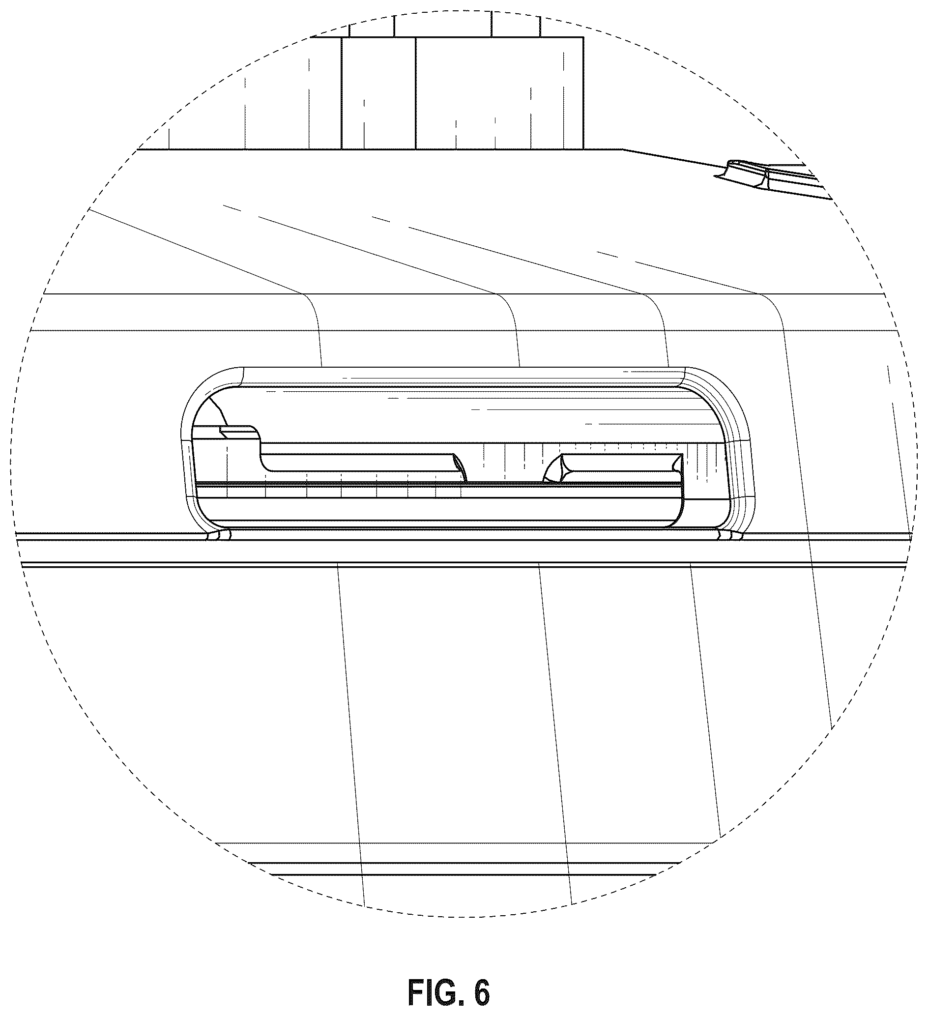 Patent USD1125277 Figure 6 – Combined encased pump, stand and strainer basket