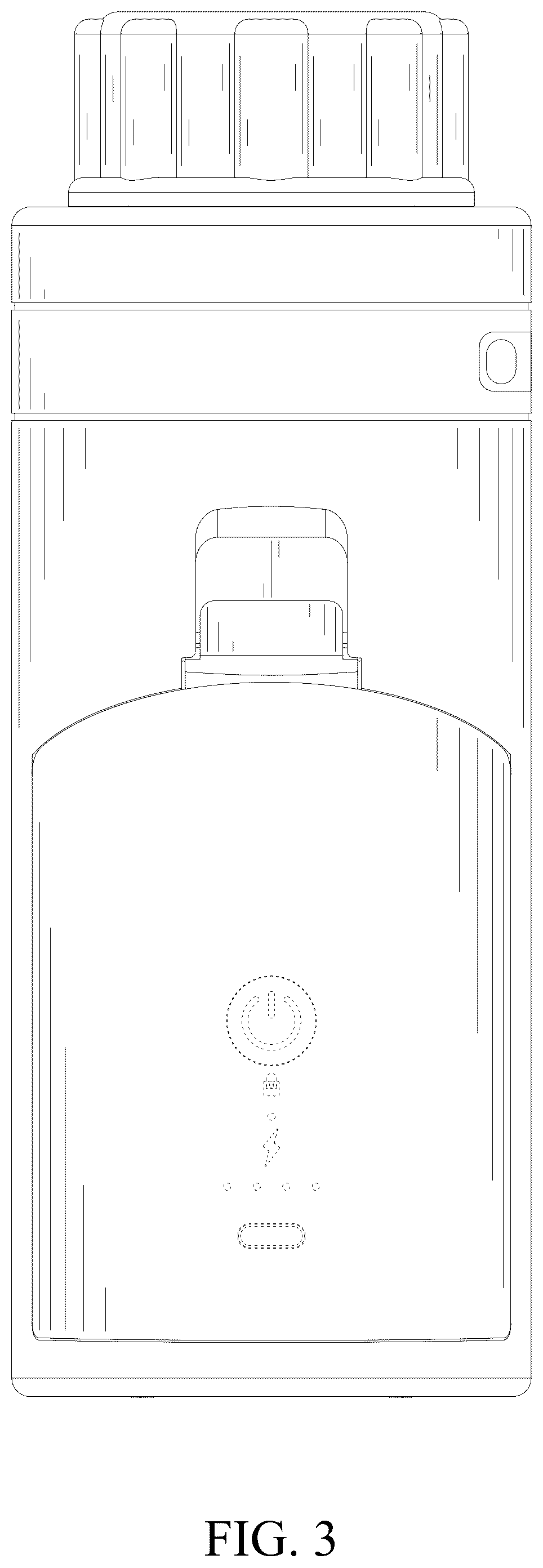 Patent USD1125280 Figure 3 – Electric air pump
