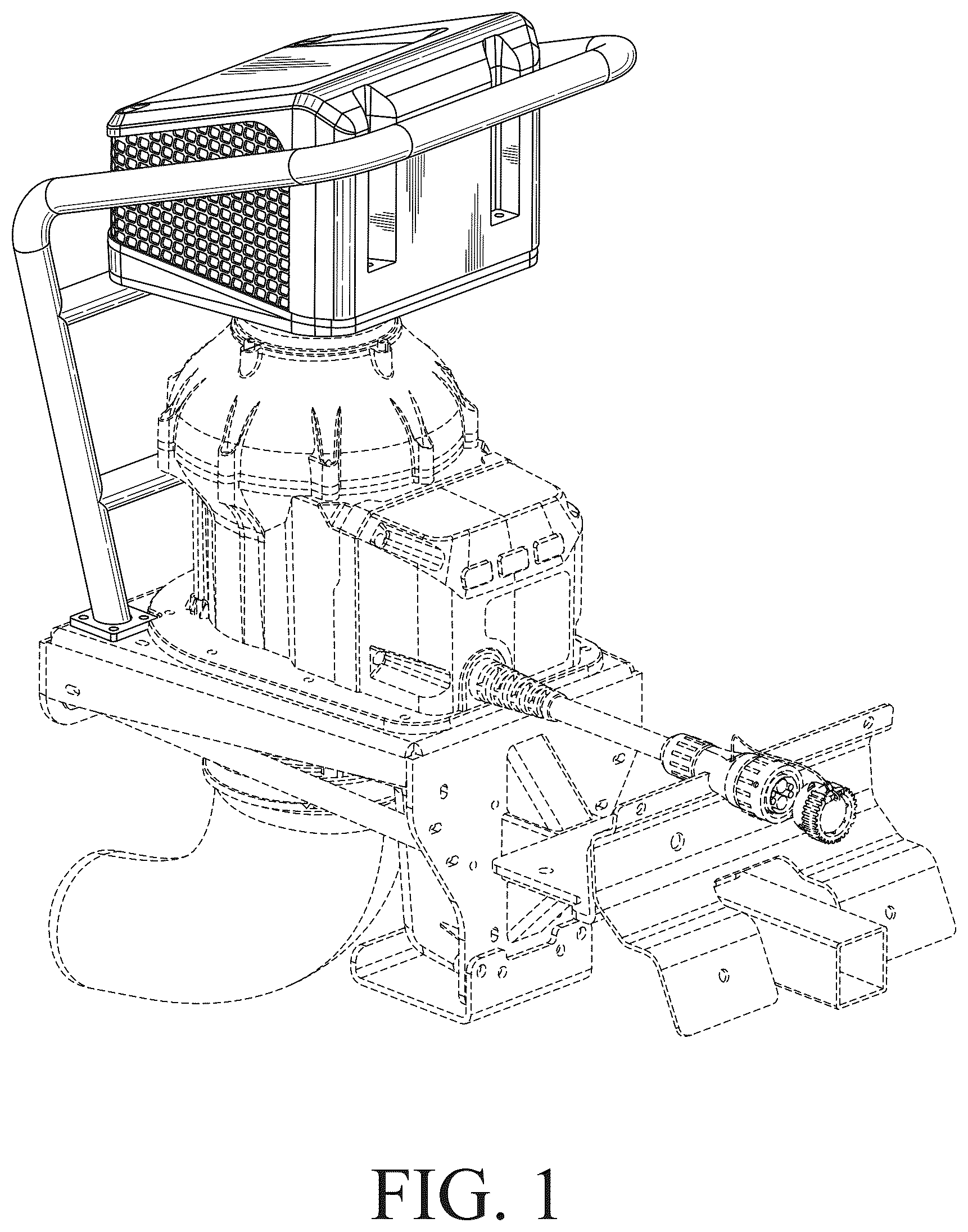 Patent USD1125285 Figure 1 – Zero-turn air box