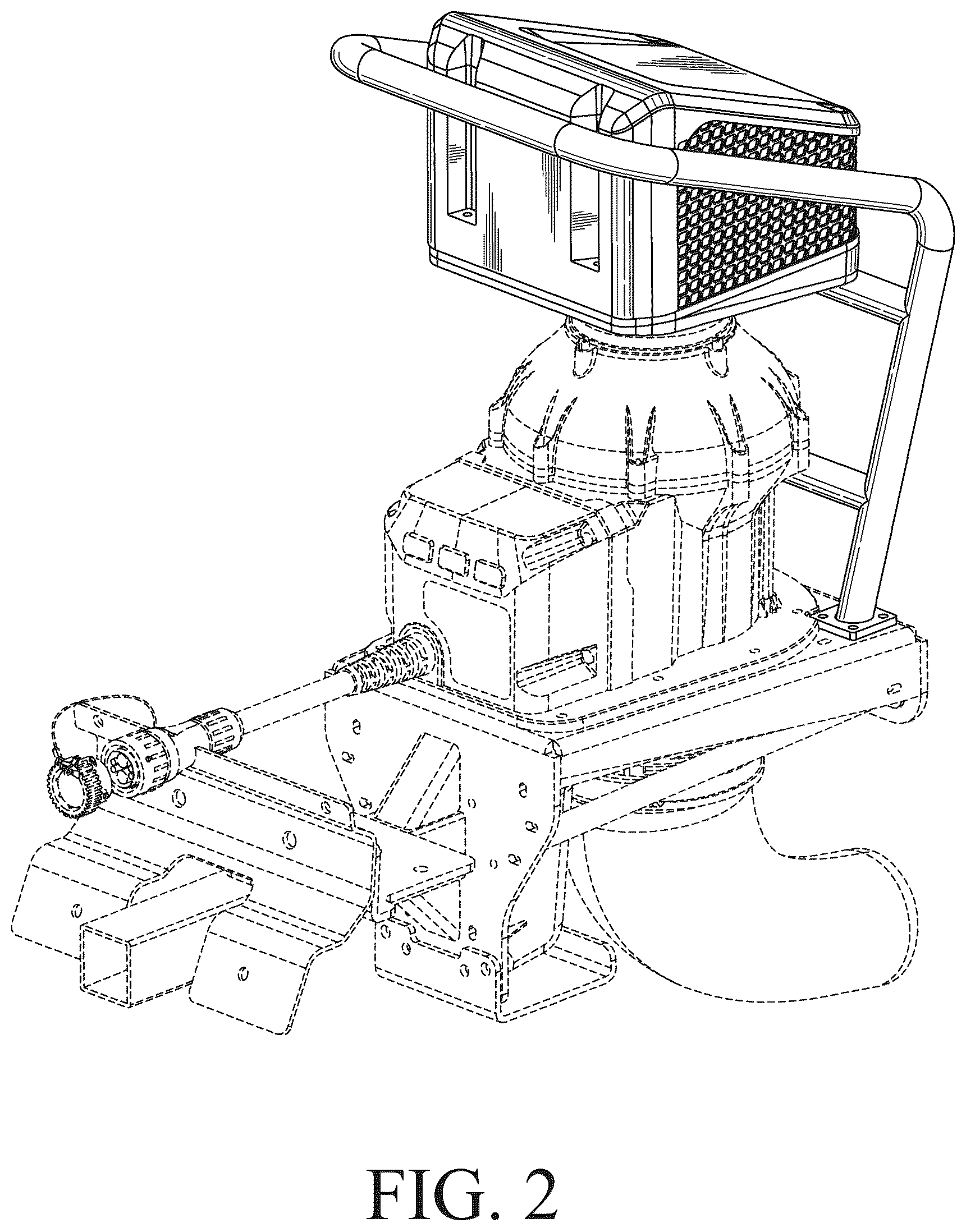 Patent USD1125285 Figure 2 – Zero-turn air box