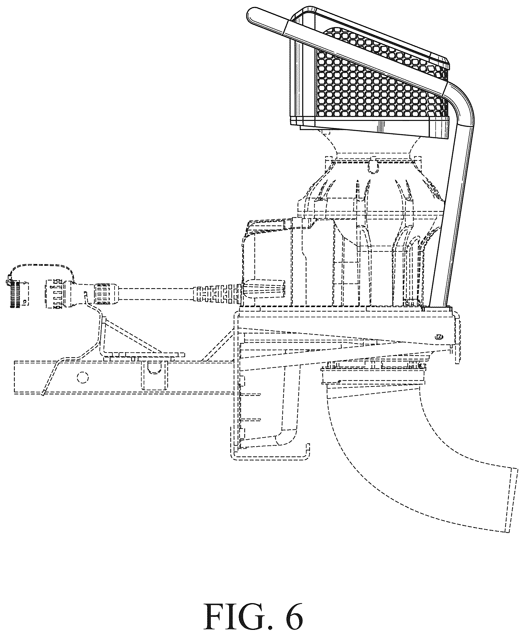 Patent USD1125285 Figure 6 – Zero-turn air box